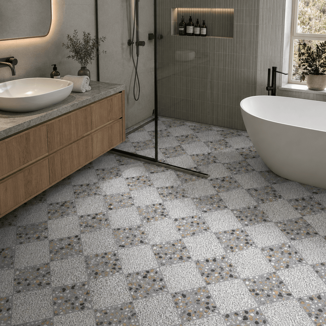 Gạch ốp lát Trung Quốc Terrazzo, Vân đá, Hình học CT301