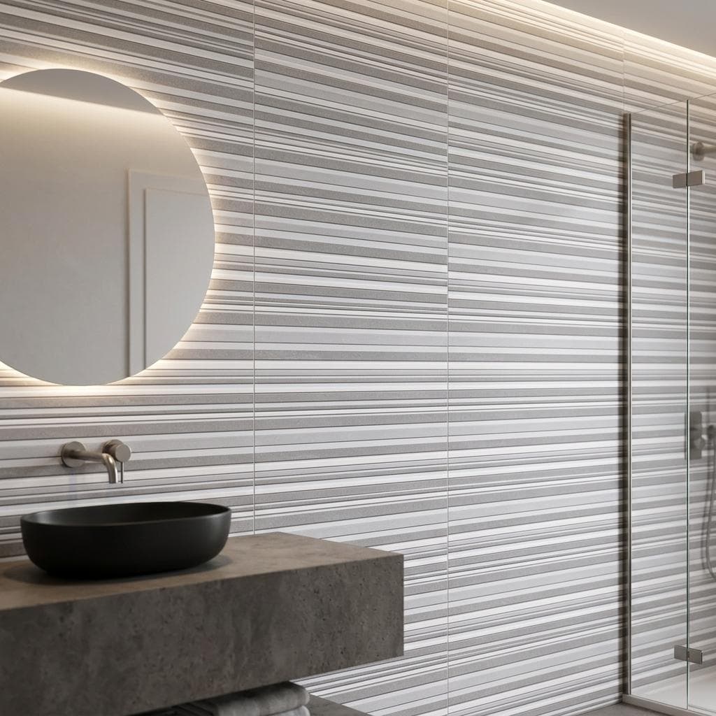 Gạch ốp lát Trung Quốc Kiến Hưng Hình học, Vân 3D DM83013C1