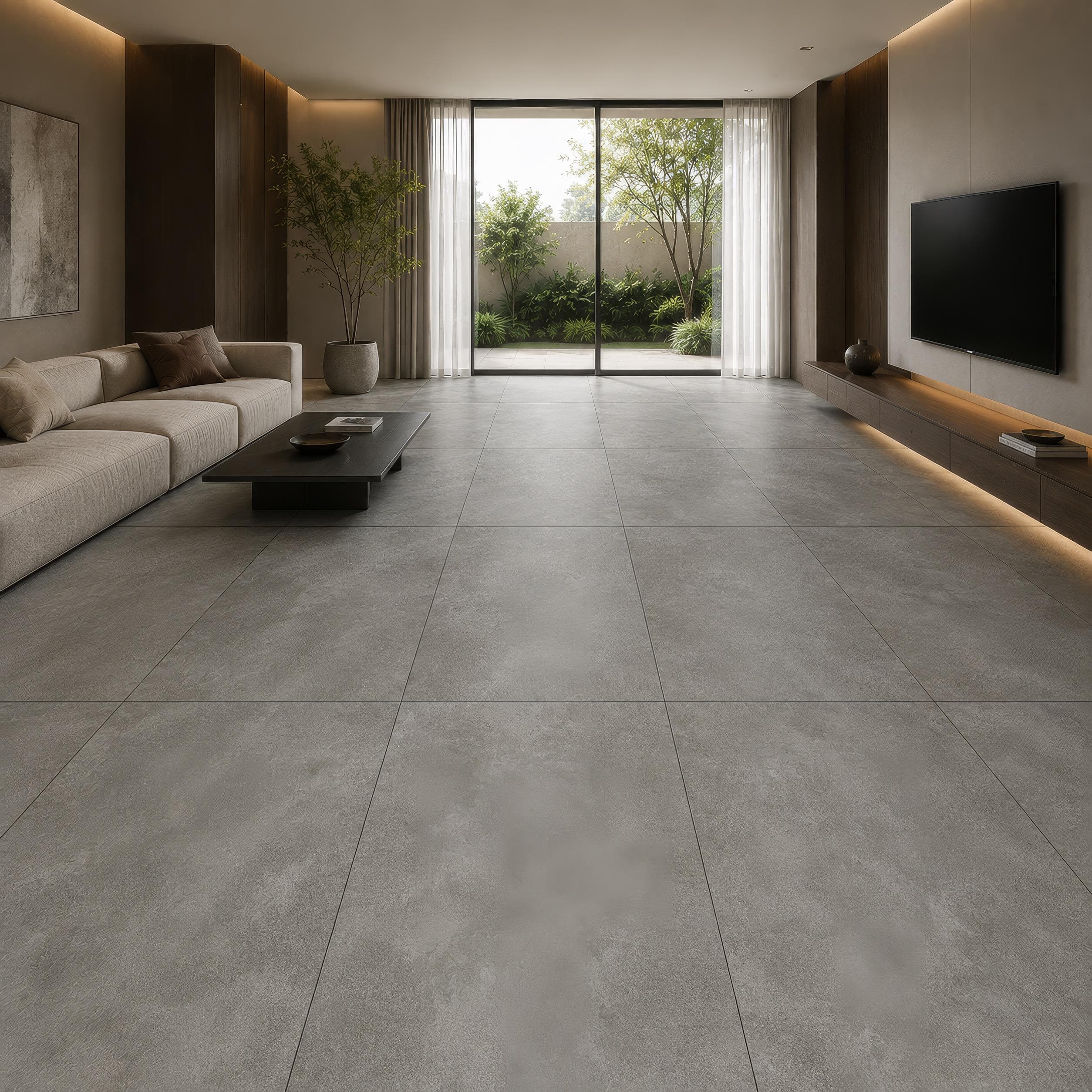 Gạch ốp lát Ấn Độ VienDuong Vân xi măng VELVETGREY(R9)