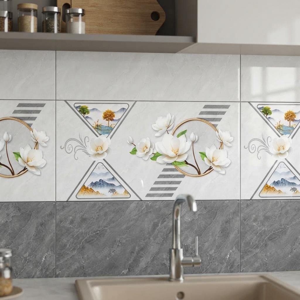 Gạch ốp tường Việt Nam BNC Hoa văn / Họa tiết BNC36166D