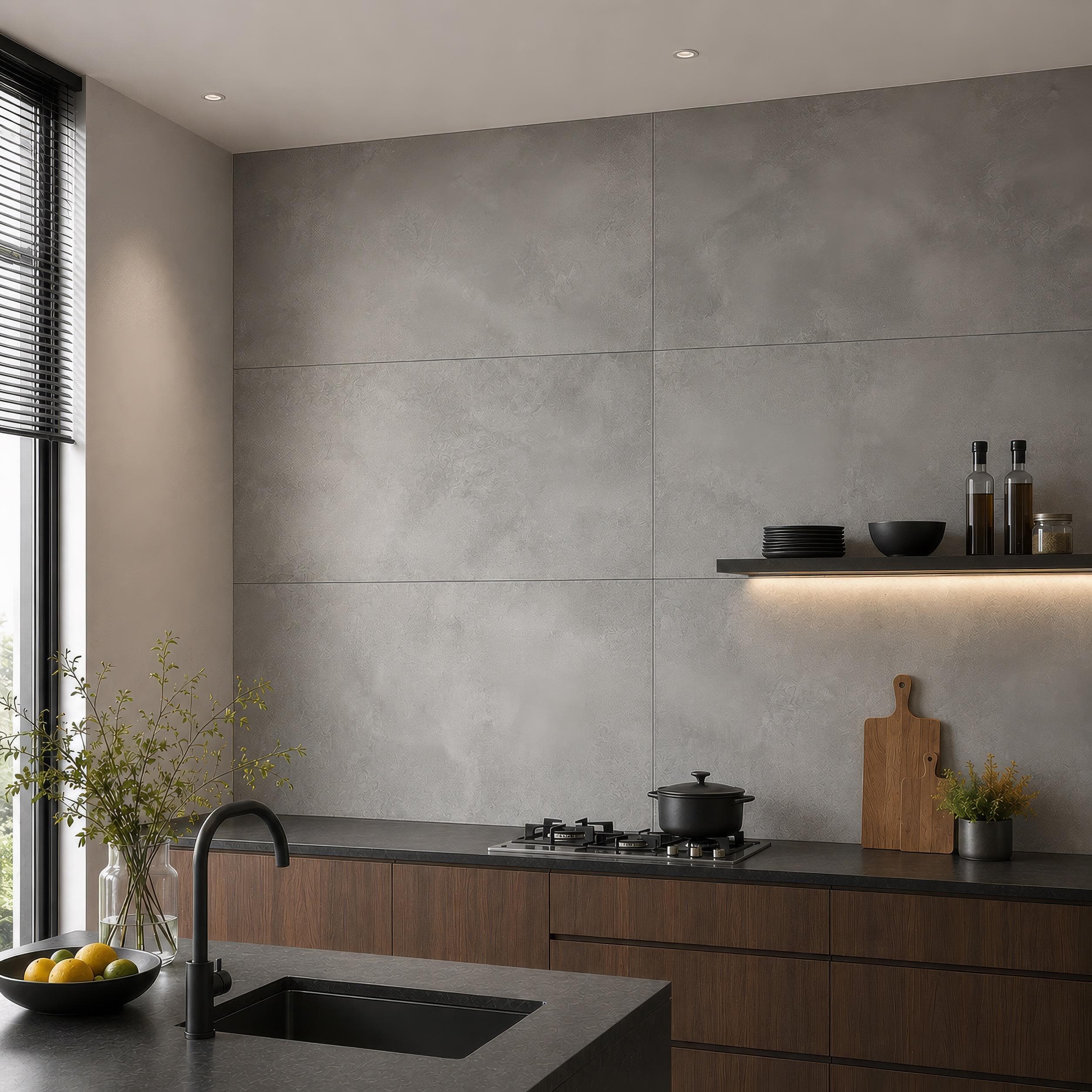 Gạch ốp lát Ấn Độ VienDuong Vân xi măng VELVETGREY(R9)