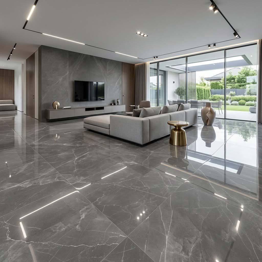 Gạch ốp lát Việt Nam Vasta Stone Vân đá ARMANI CHARCOAL