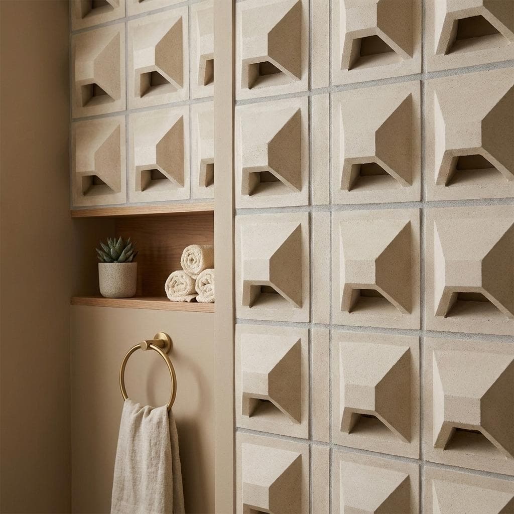 Gạch Bông gió Việt Nam Viettiles Vân xi măng VCB-018(TRẮNG)