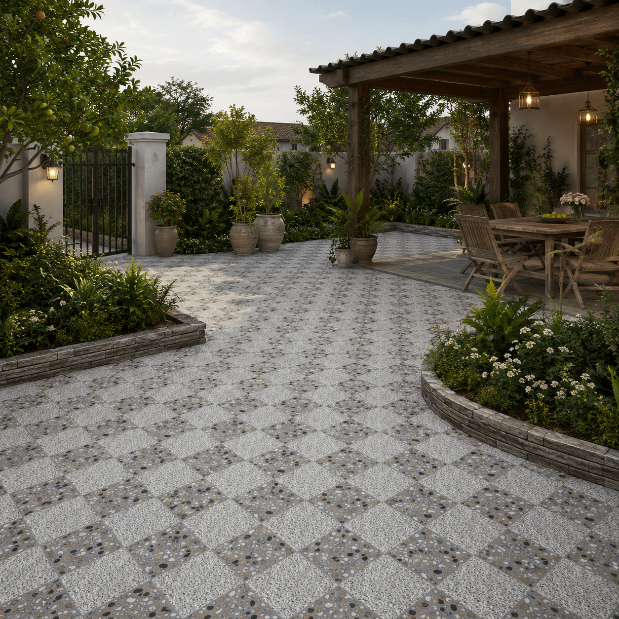 Gạch ốp lát Trung Quốc Terrazzo, Vân đá, Hình học CT301