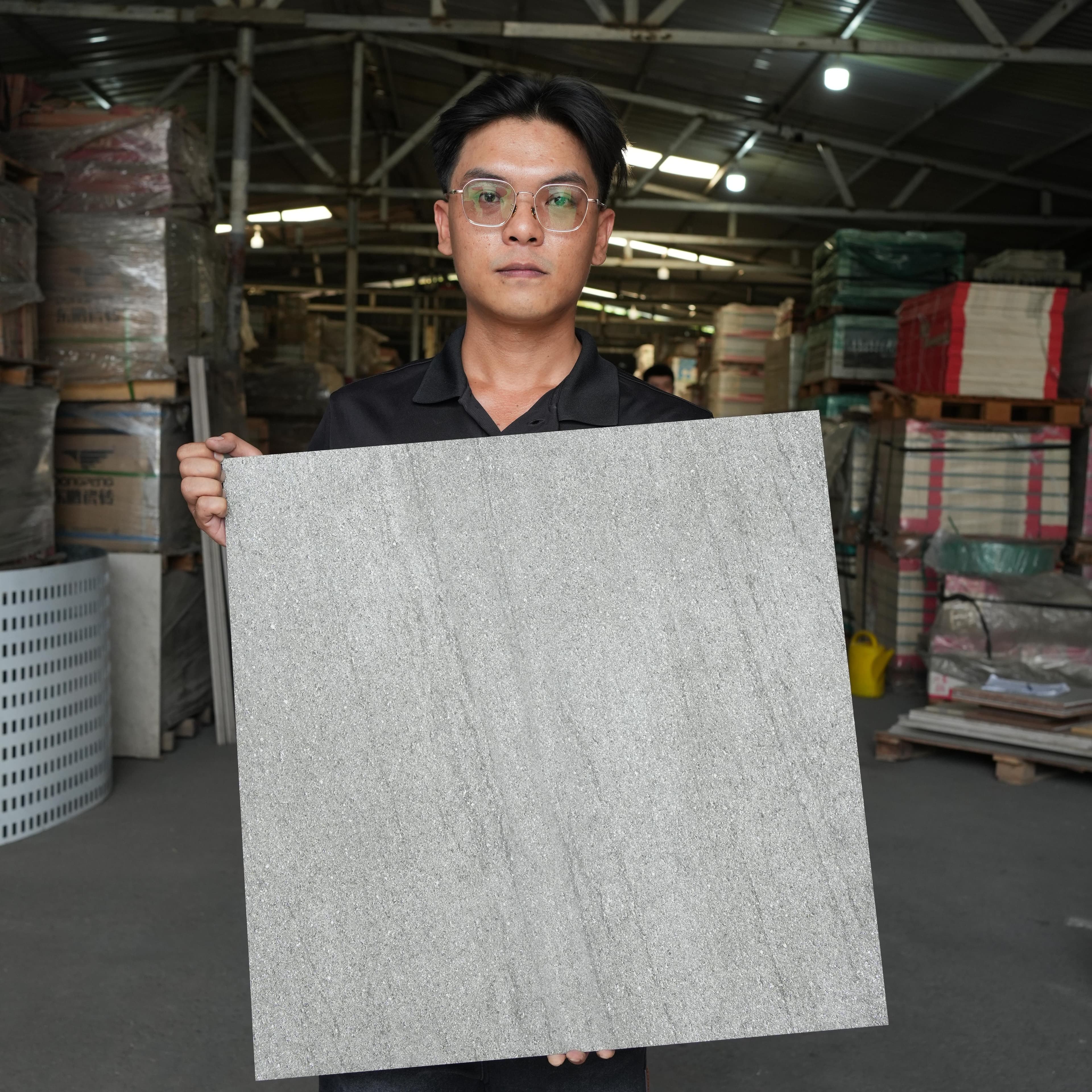 Gạch lát nền Union Mosaic 60x60 KENZODARKGREY(SS)