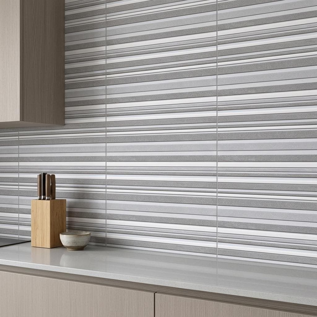 Gạch ốp lát Trung Quốc Kiến Hưng Hình học, Vân 3D DM83013C1