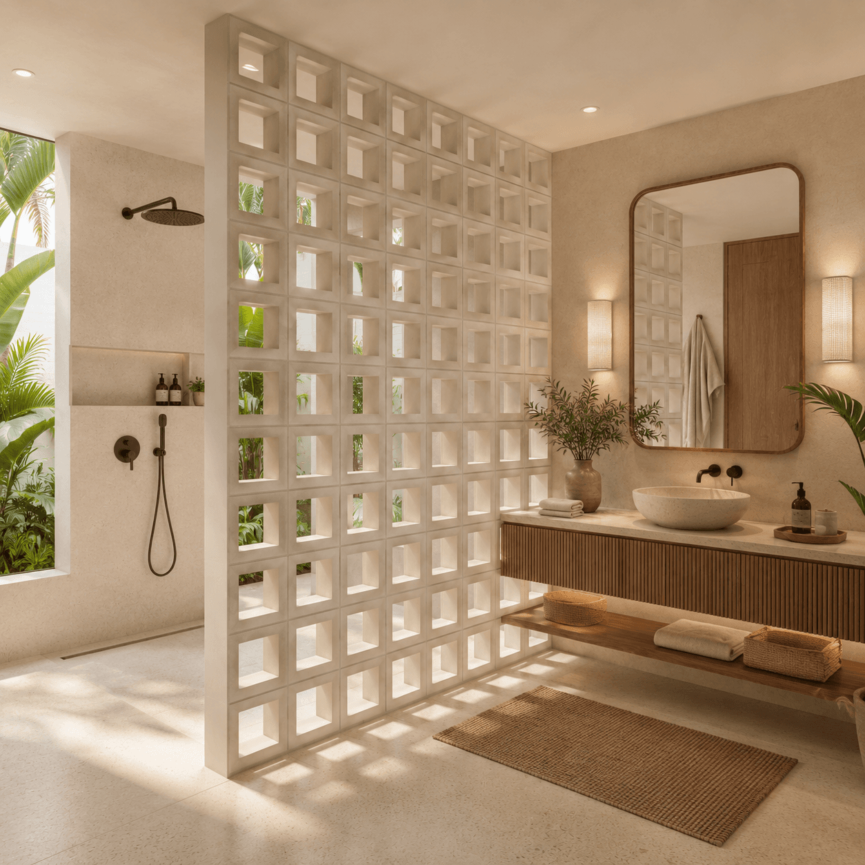Gạch Bông gió Việt Nam Viettiles Hình học VCB-014-1000
