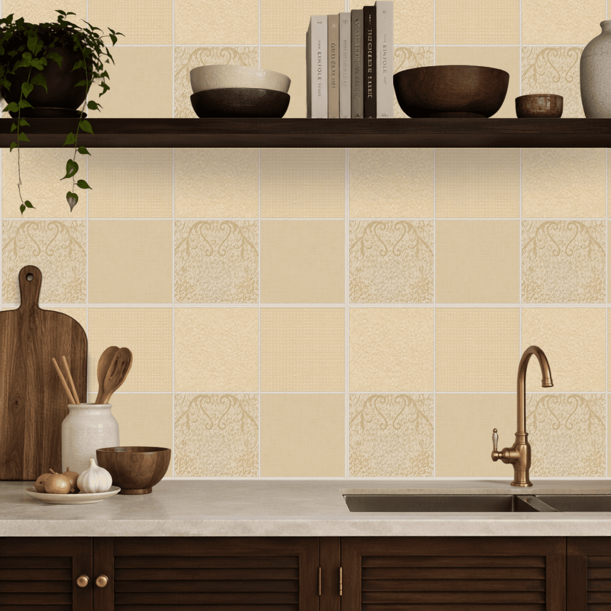 Gạch ốp lát Tây Ban Nha Hung Phat Hoa văn / Họa tiết TBN3606KTD