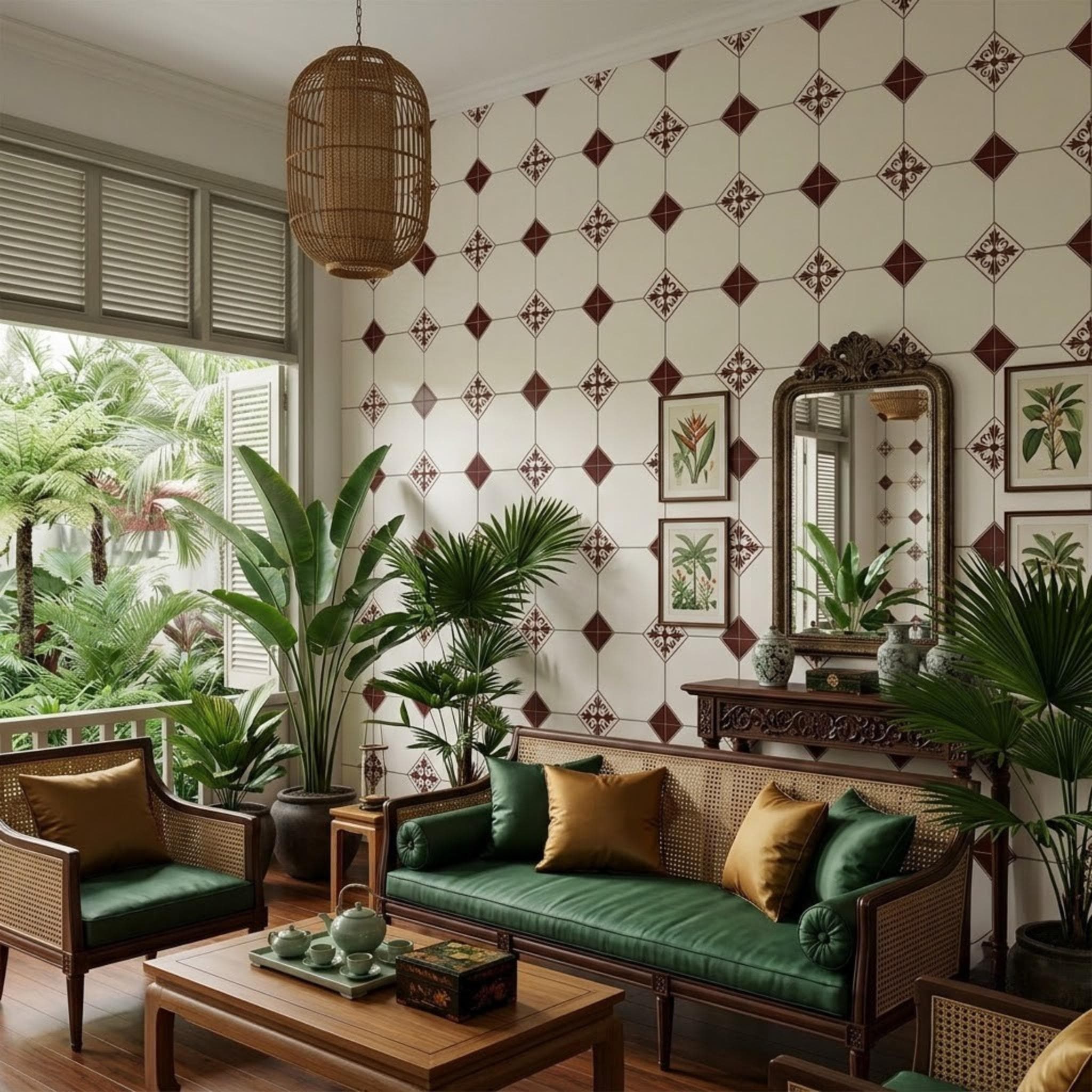 Gạch ốp lát BHHOMETILES Hoa văn / Họa tiết MF3135
