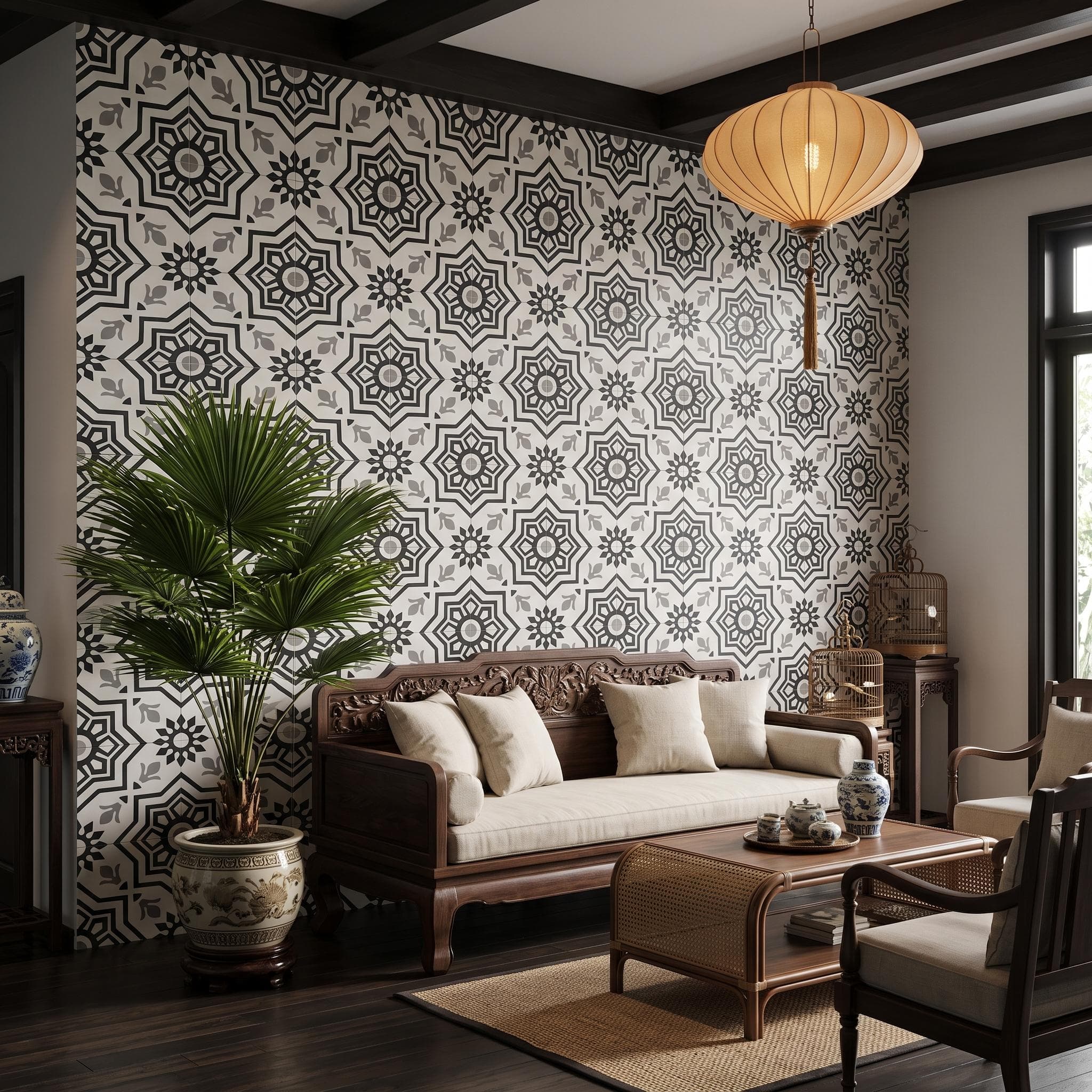 Gạch ốp lát Trung Quốc TPHTiles Hoa văn / Họa tiết DC208
