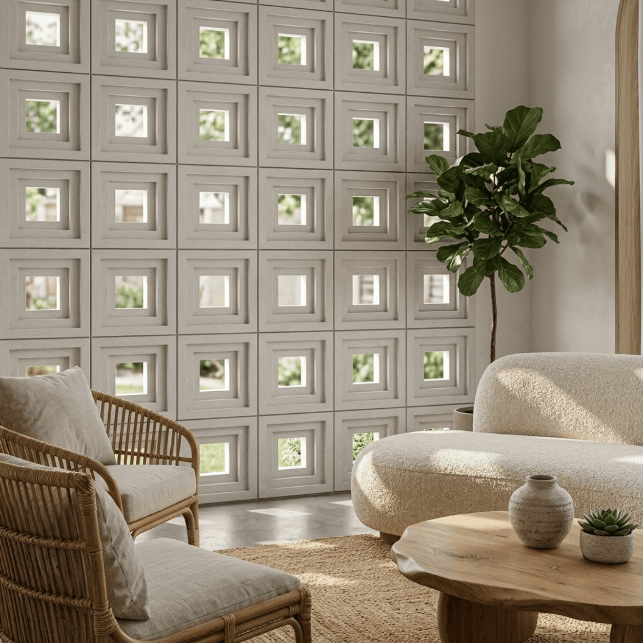 Gạch Bông gió Việt Nam Viettiles Hình học VCB-029-1000