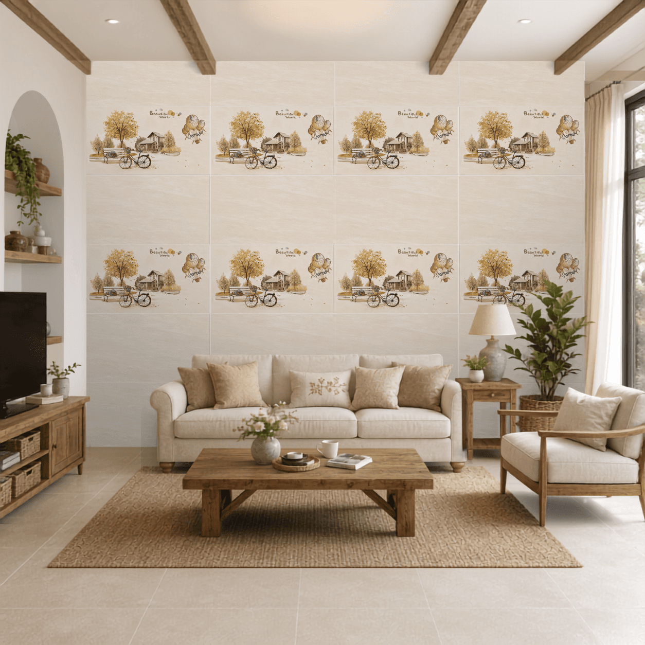 Gạch ốp lát Trung Quốc Hung Phat Hoa văn / Họa tiết, Vân đá TBN3611KT