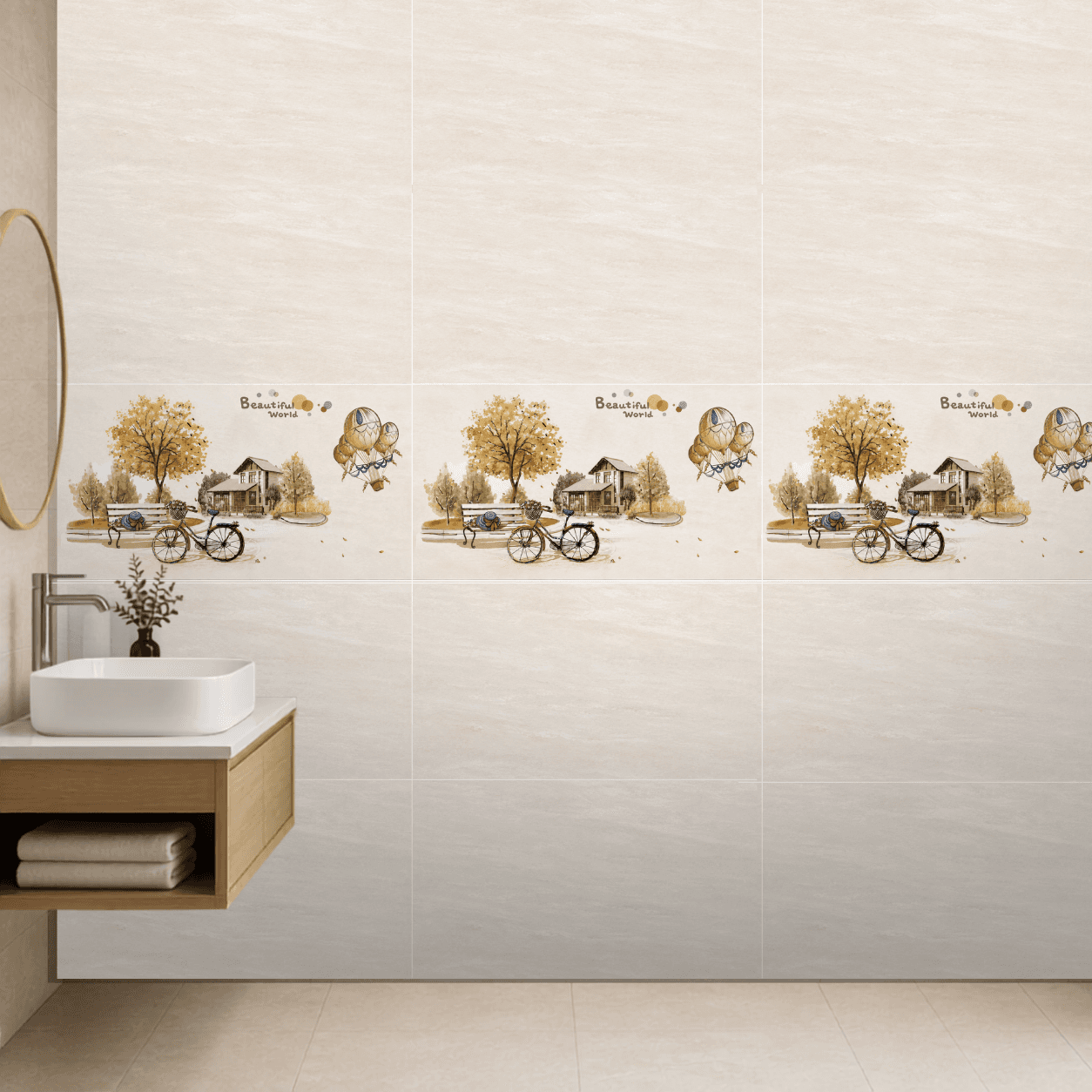 Gạch ốp lát Trung Quốc Hung Phat Hoa văn / Họa tiết, Vân đá TBN3611KT