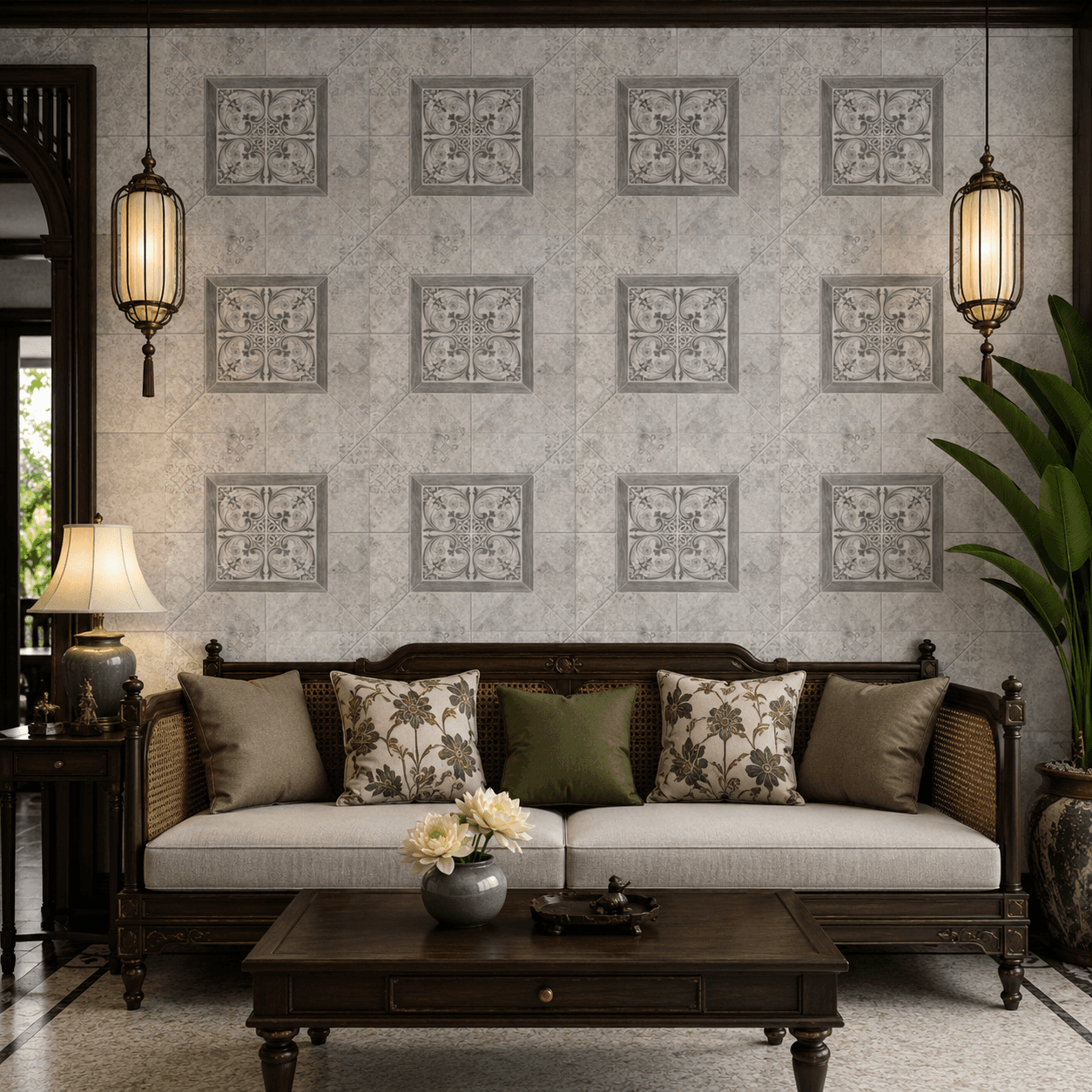 Gạch ốp lát Việt Nam Legia Hoa văn / Họa tiết D-160KENSINGTON