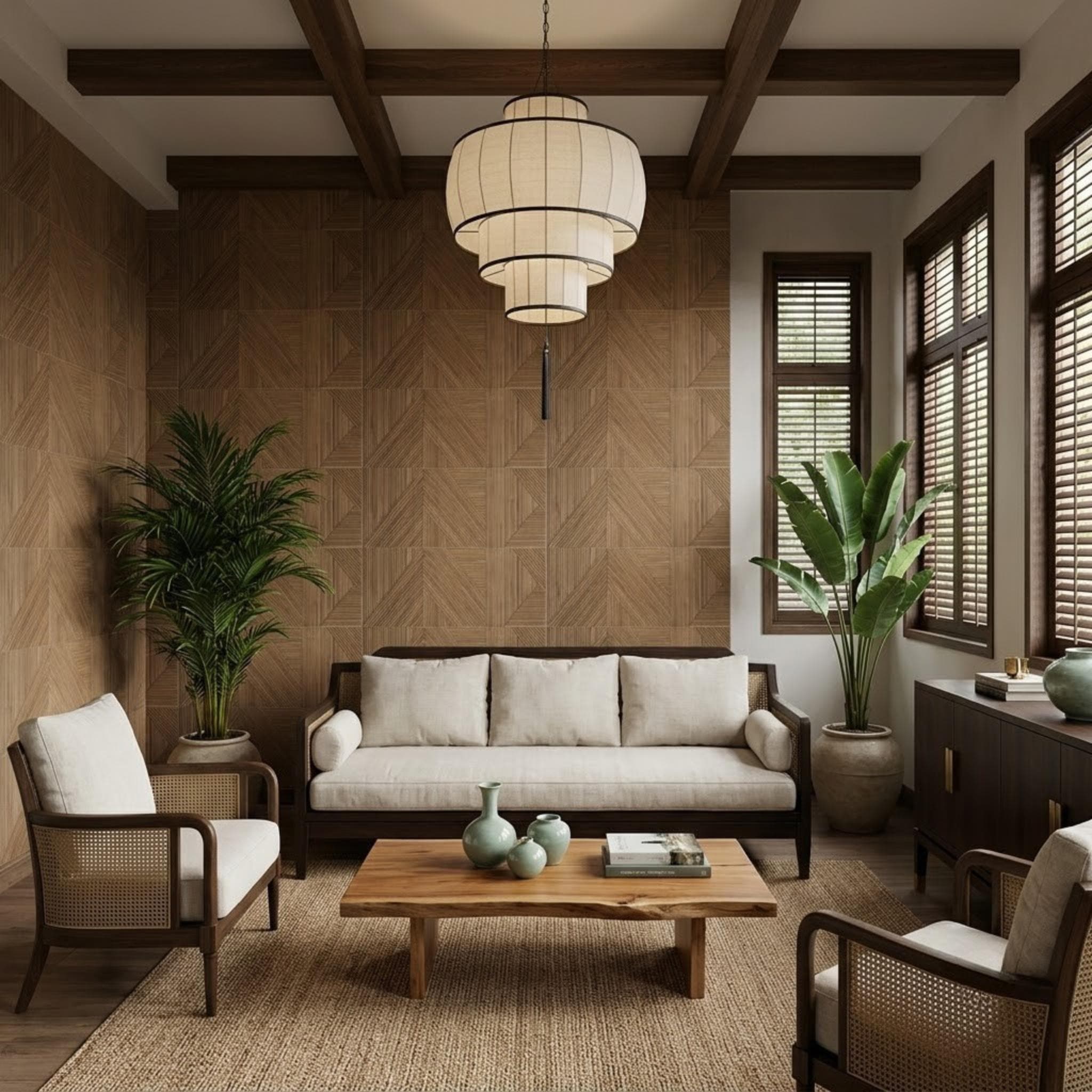Gạch ốp tường Tây Ban Nha Giả gỗ TANGRAMWALNUT