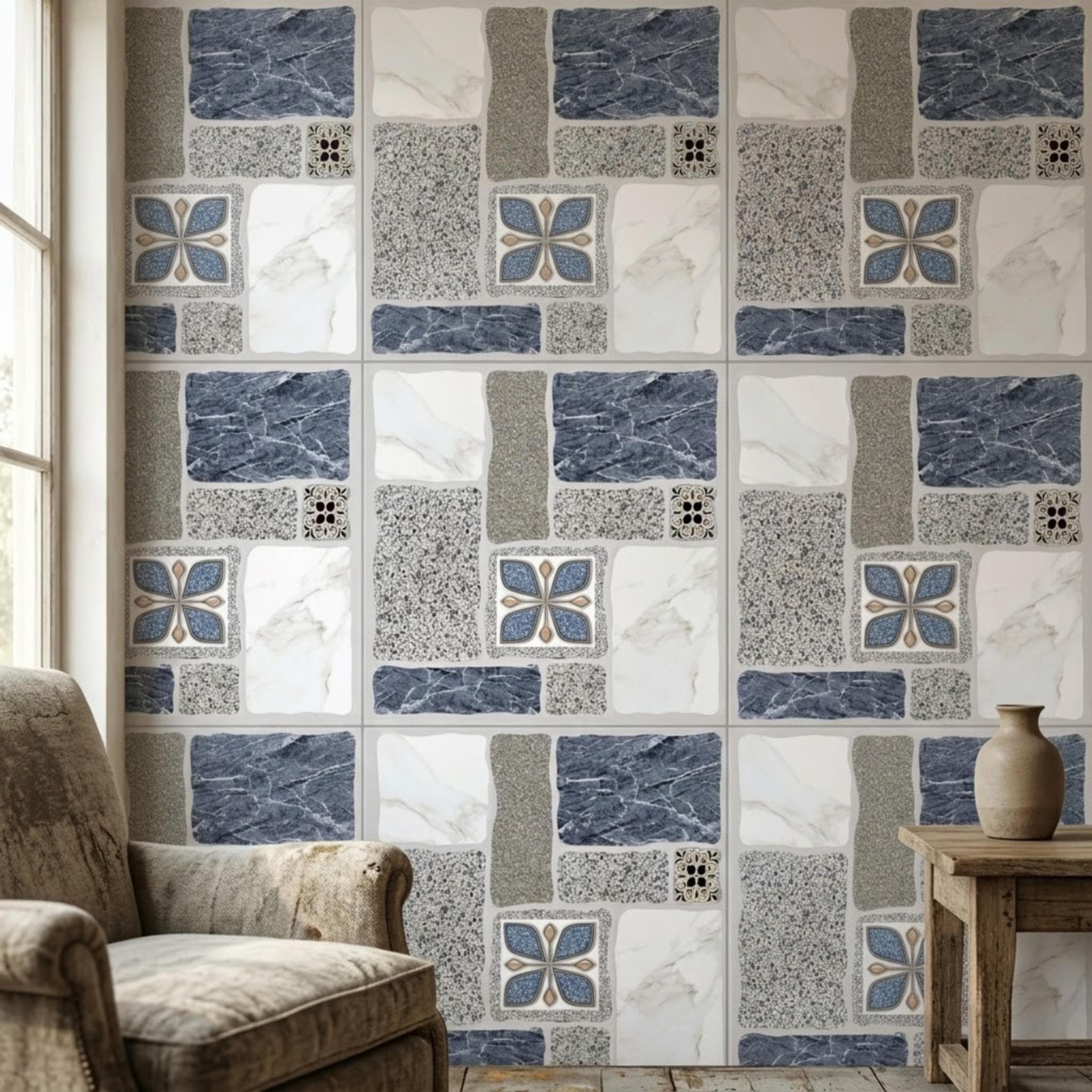 Gạch lát nền Việt Nam Vinagres Vân đá, Hoa văn / Họa tiết SBBSV507