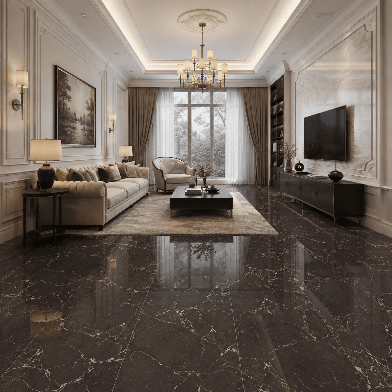 Gạch ốp lát Ấn Độ Solizo Marble ANTOLIANERO