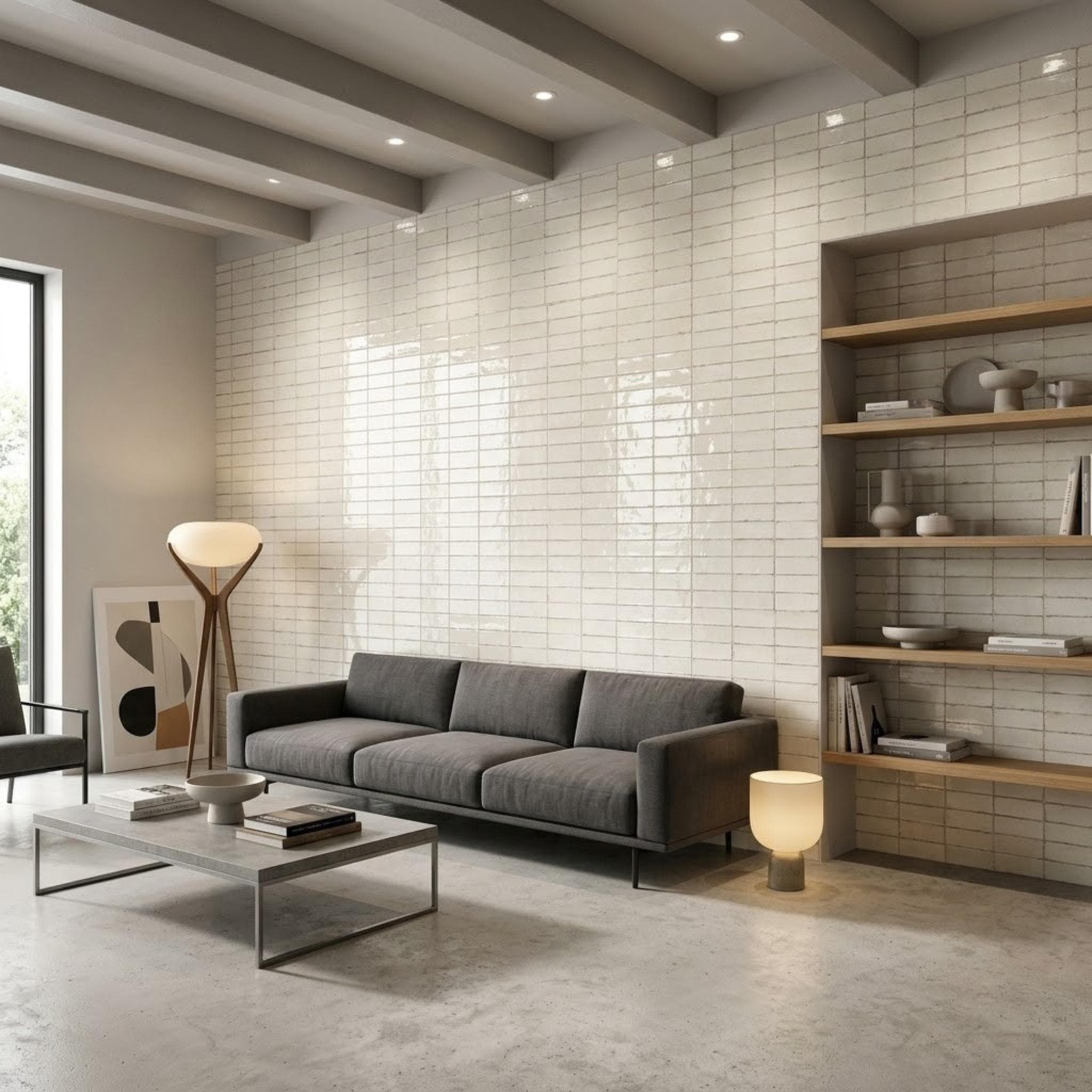 Gạch ốp tường Tây Ban Nha Ape Grupo Đơn sắc ALTEAIVORY