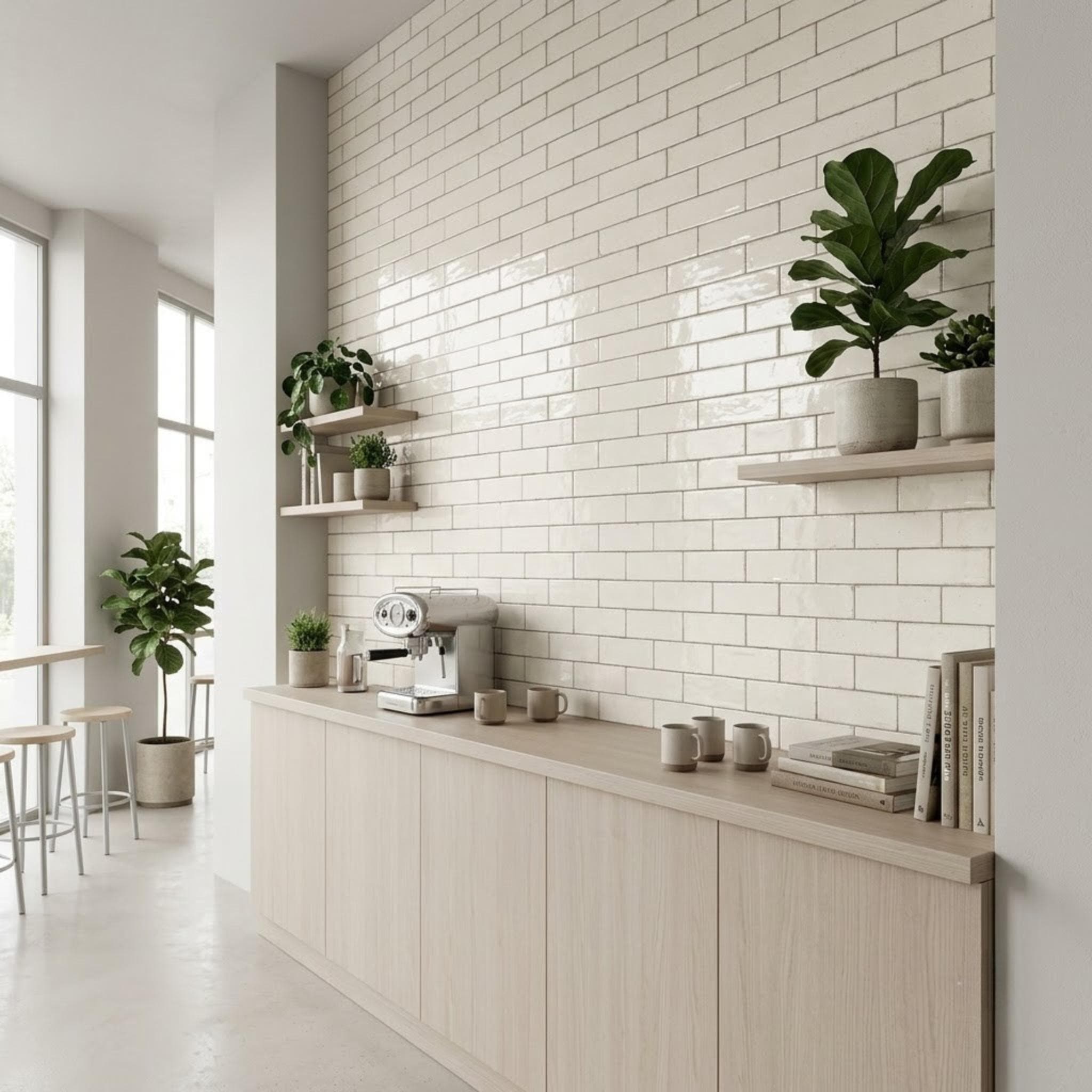 Gạch ốp tường Tây Ban Nha Ape Grupo Đơn sắc ALTEAIVORY