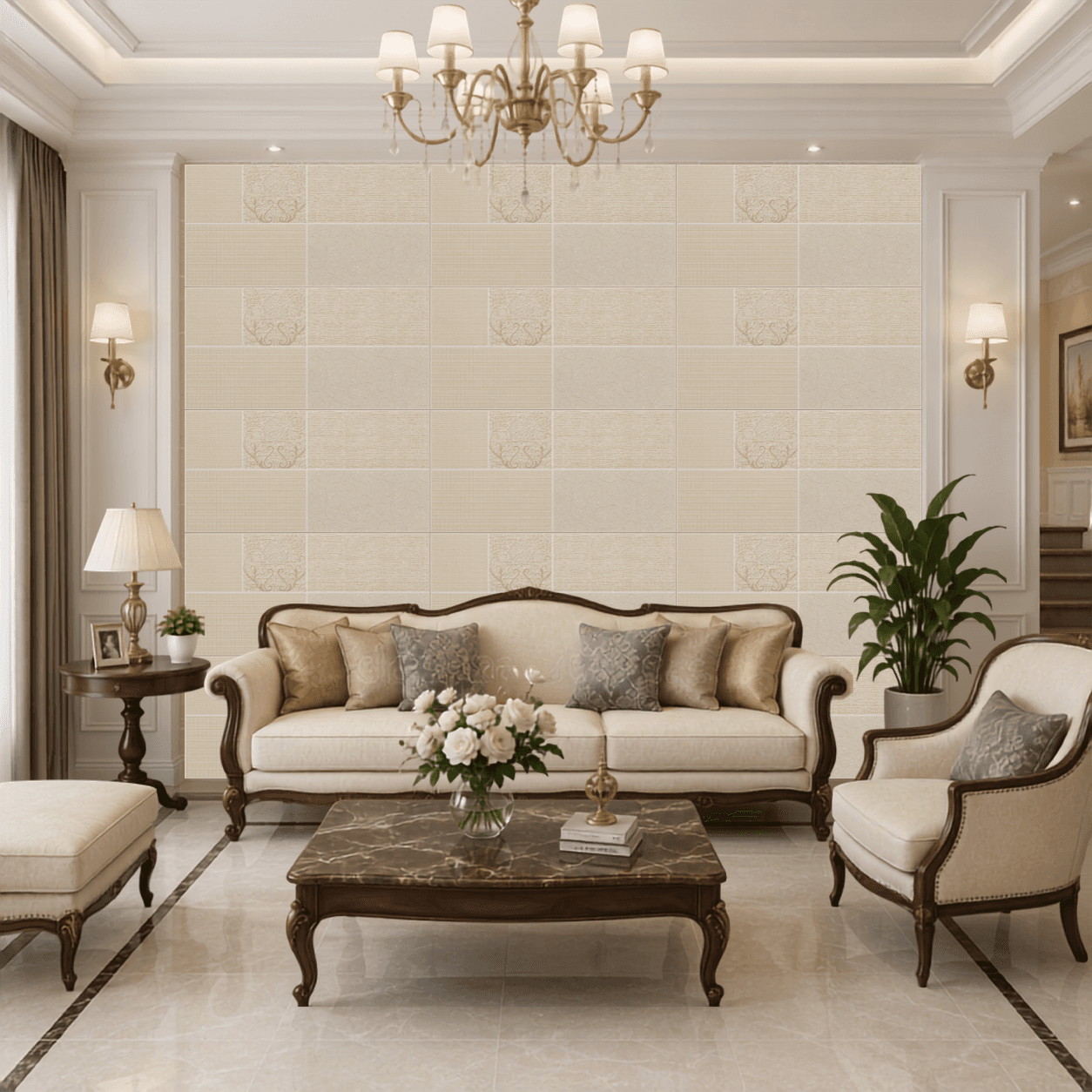 Gạch ốp lát Tây Ban Nha Hung Phat Hoa văn / Họa tiết TBN3606KTL