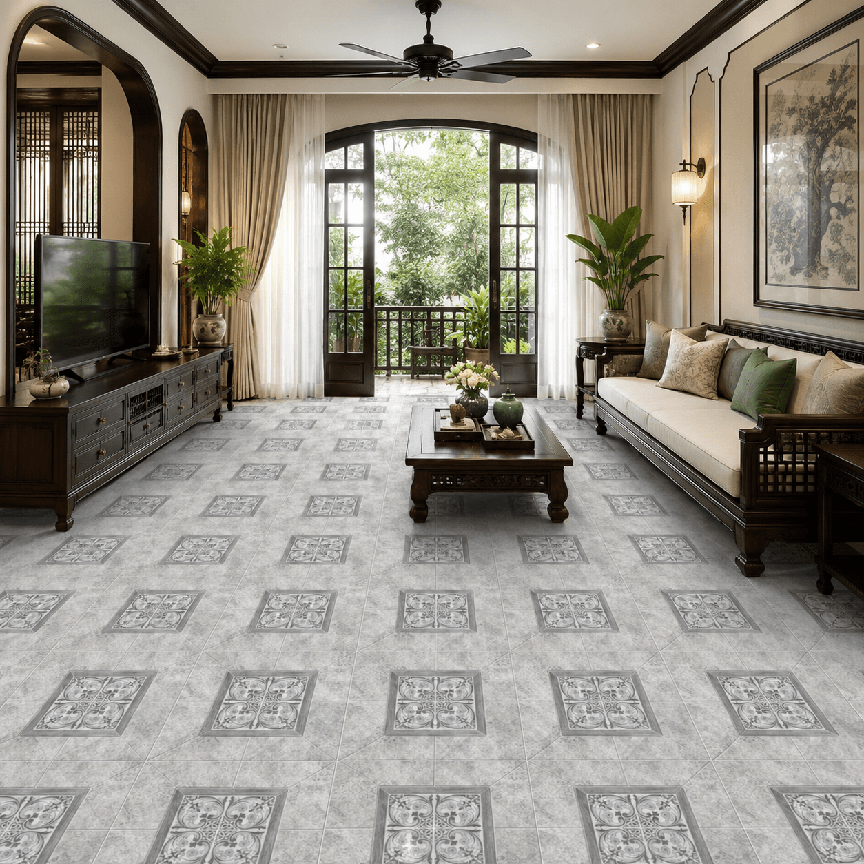 Gạch ốp lát Việt Nam Legia Hoa văn / Họa tiết D-160KENSINGTON