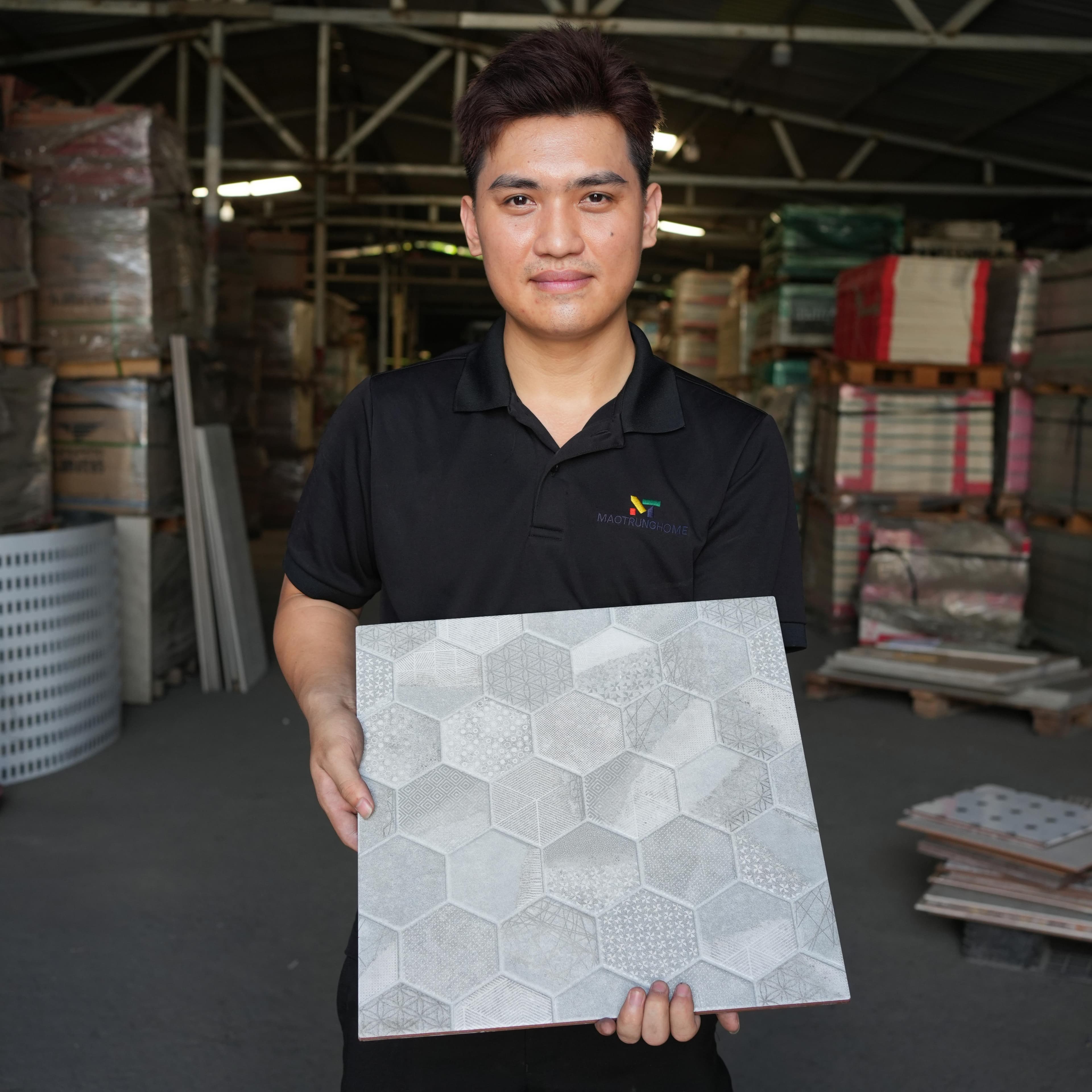 Gạch ốp lát Duragres 40x40 ESAGONOGREY