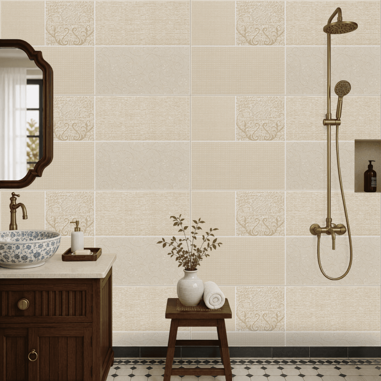 Gạch ốp lát Tây Ban Nha Hung Phat Hoa văn / Họa tiết TBN3606KTL