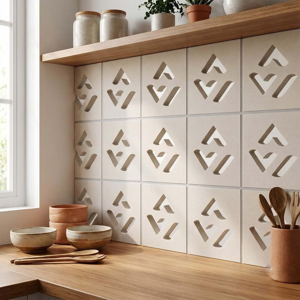 Gạch Bông gió Việt Nam Viettiles Hình học VCB-038-1000