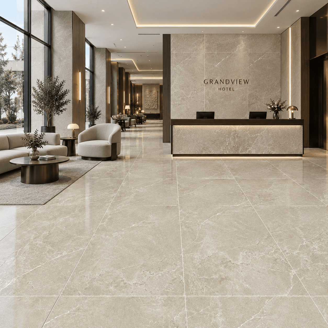 Gạch ốp lát Việt Nam ÝMỹ Marble, Kẻ Xước P61245004R