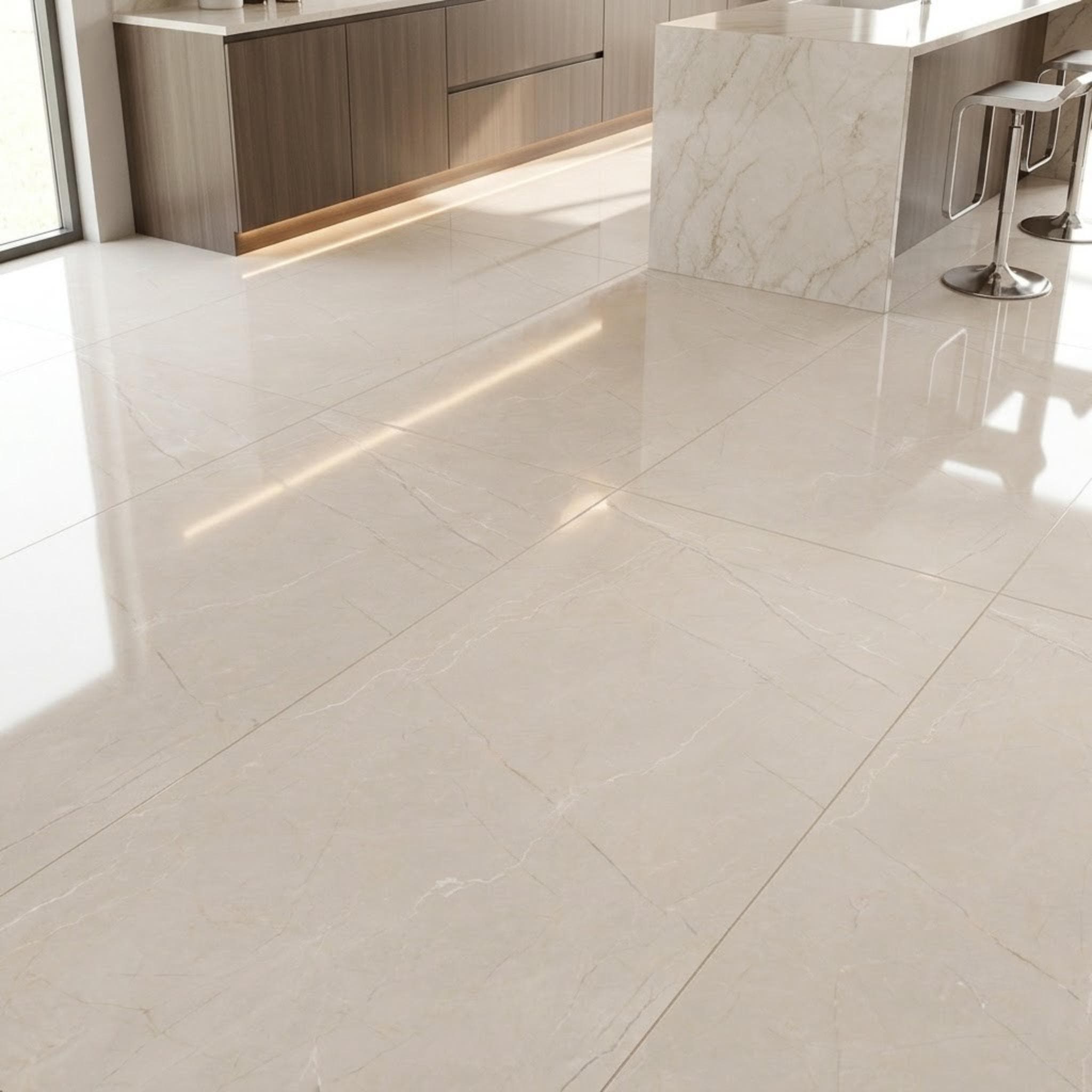Gạch ốp lát Ấn Độ VienDuong Kẻ Xước BURBERRYCREMA