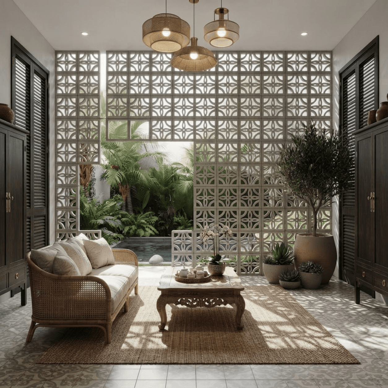 Gạch Bông gió Việt Nam Viettiles Hình học VCB-033-1000