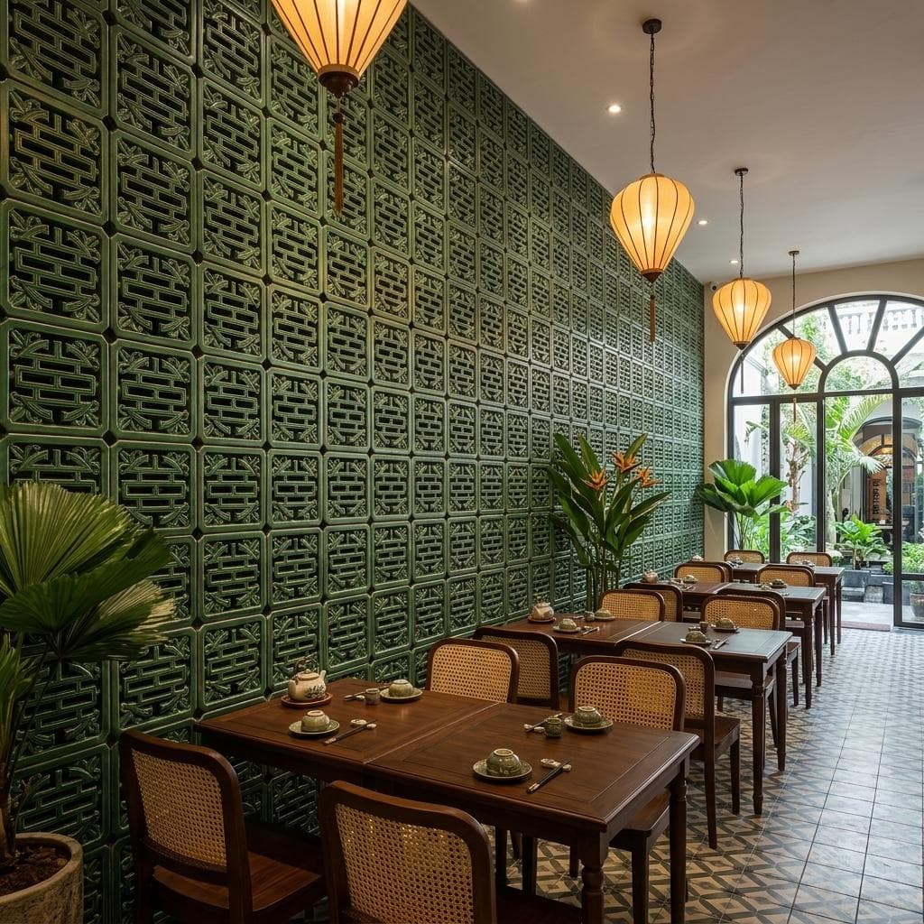 Gạch Bông gió Việt Nam HongLoan CHUTHOXANH