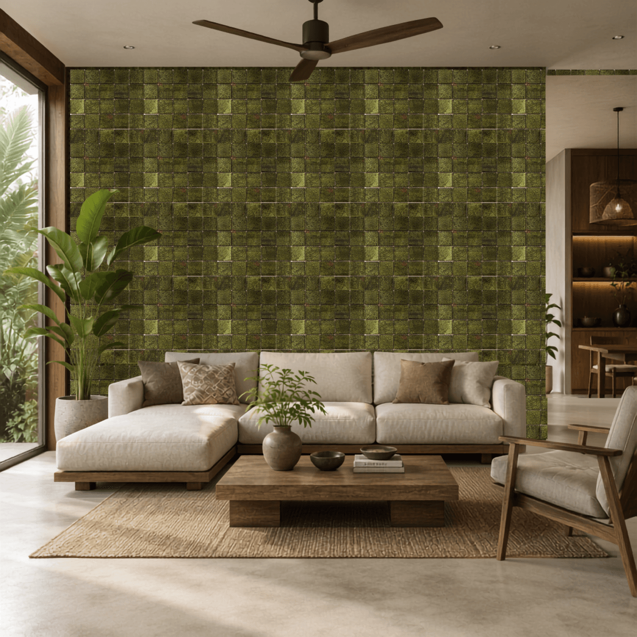 Gạch ốp tường Trung Quốc SongNgocLan Mosaic, Hình học GFC003