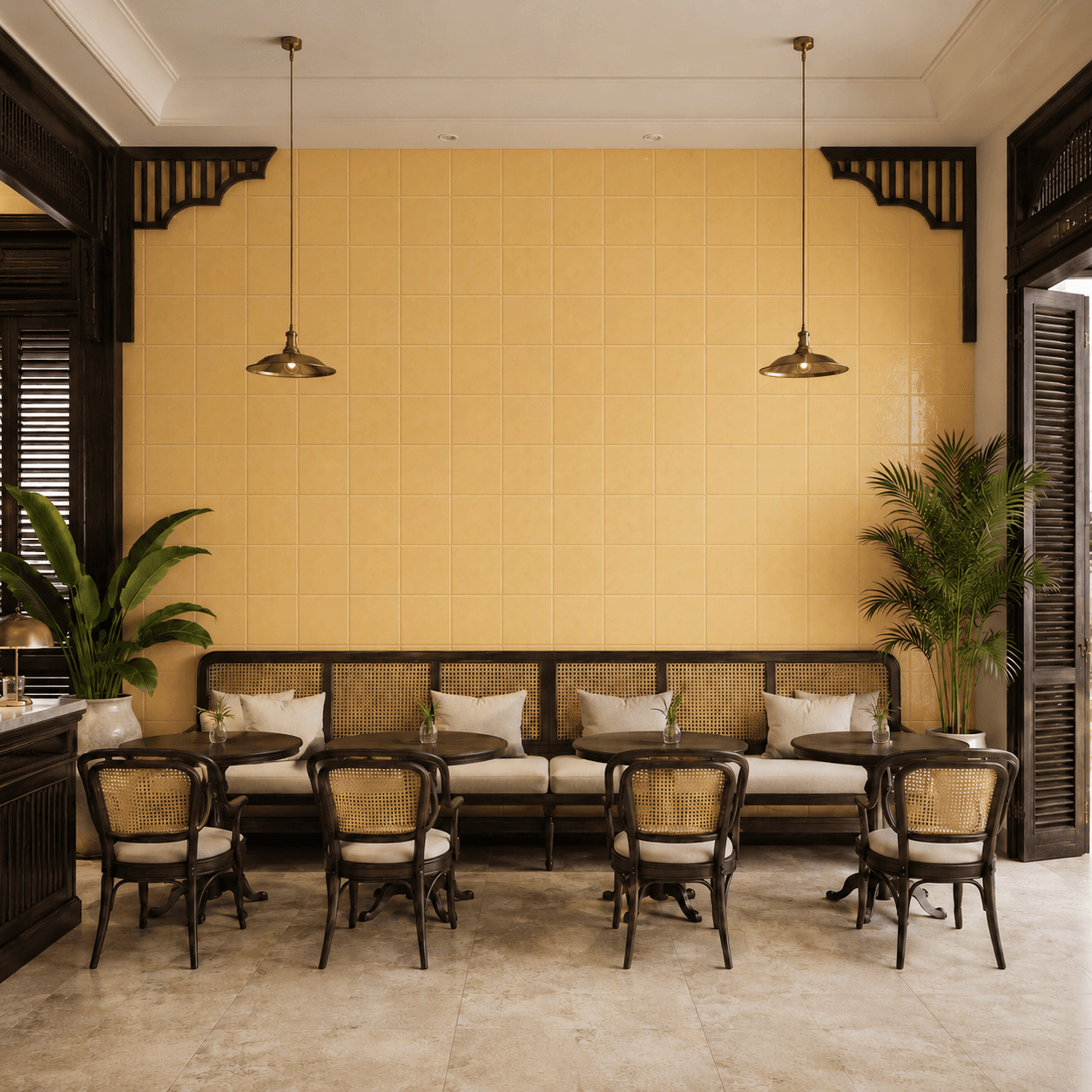 Gạch Tây Ban Nha Ape Grupo Đơn sắc Giorno Amarillo