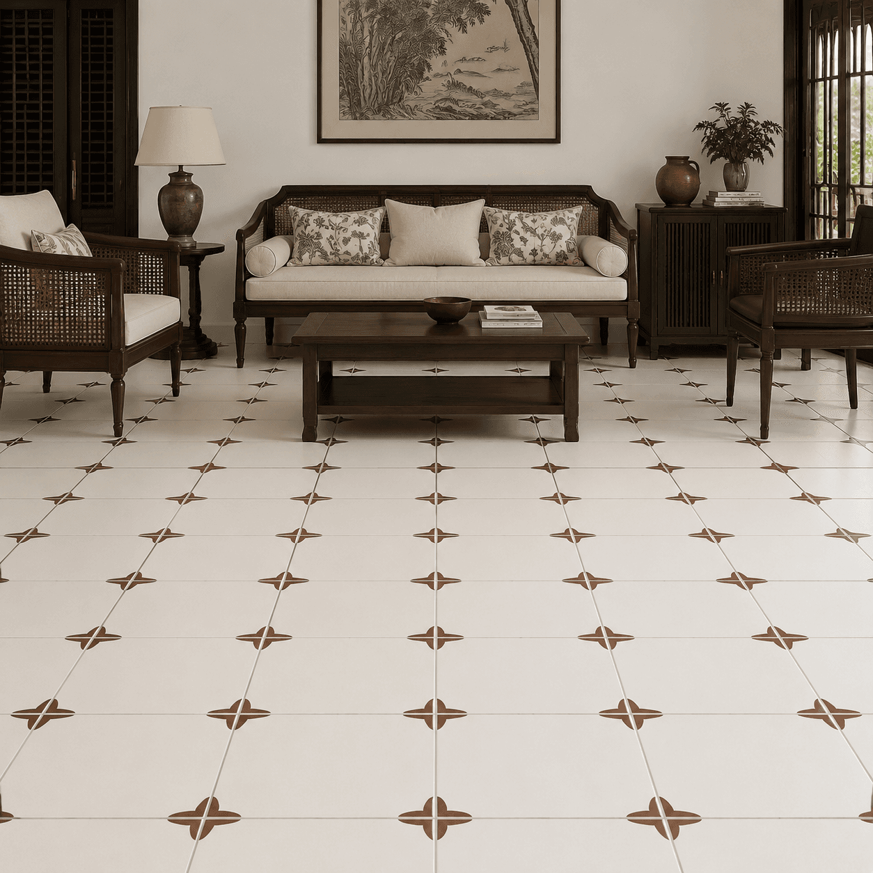 Gạch lát nền MHB Hoa văn / Họa tiết MHB30646