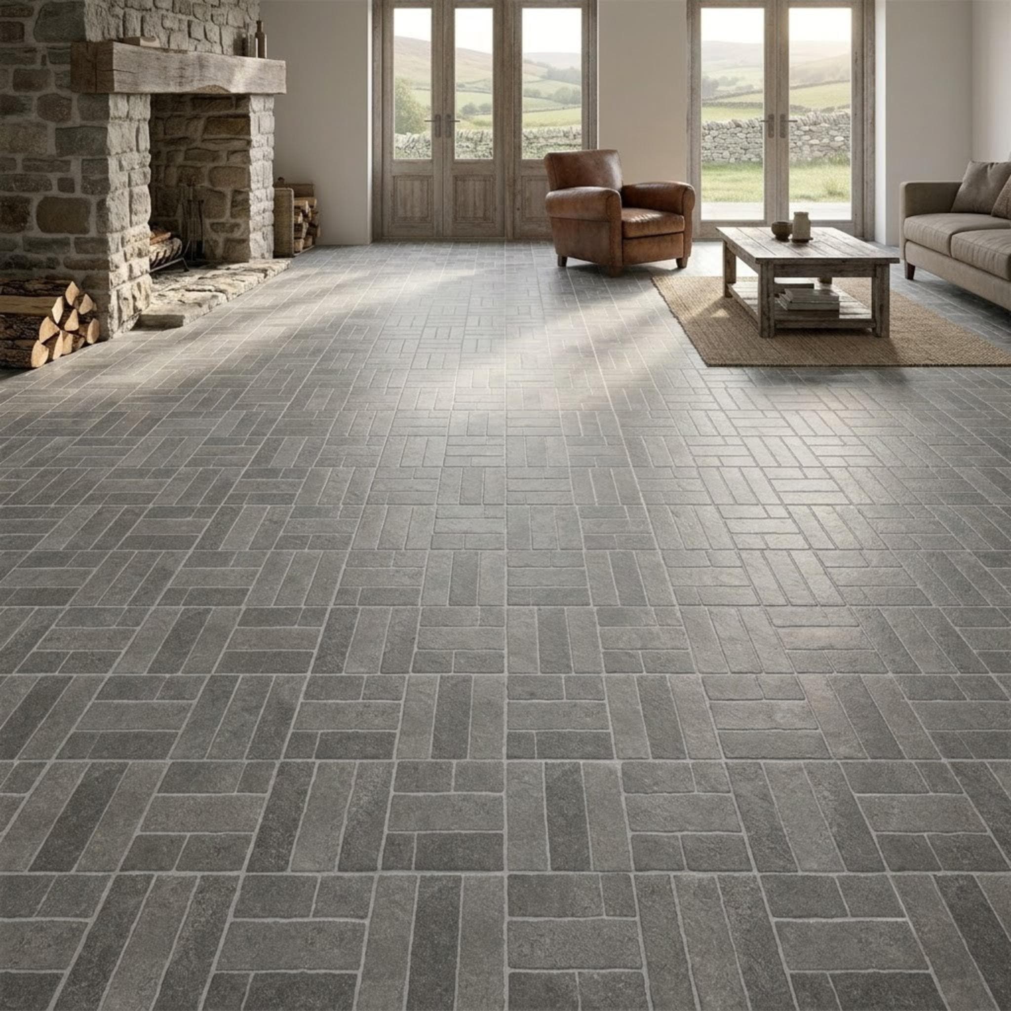 Gạch lát nền Trung Quốc Vân đá T661238