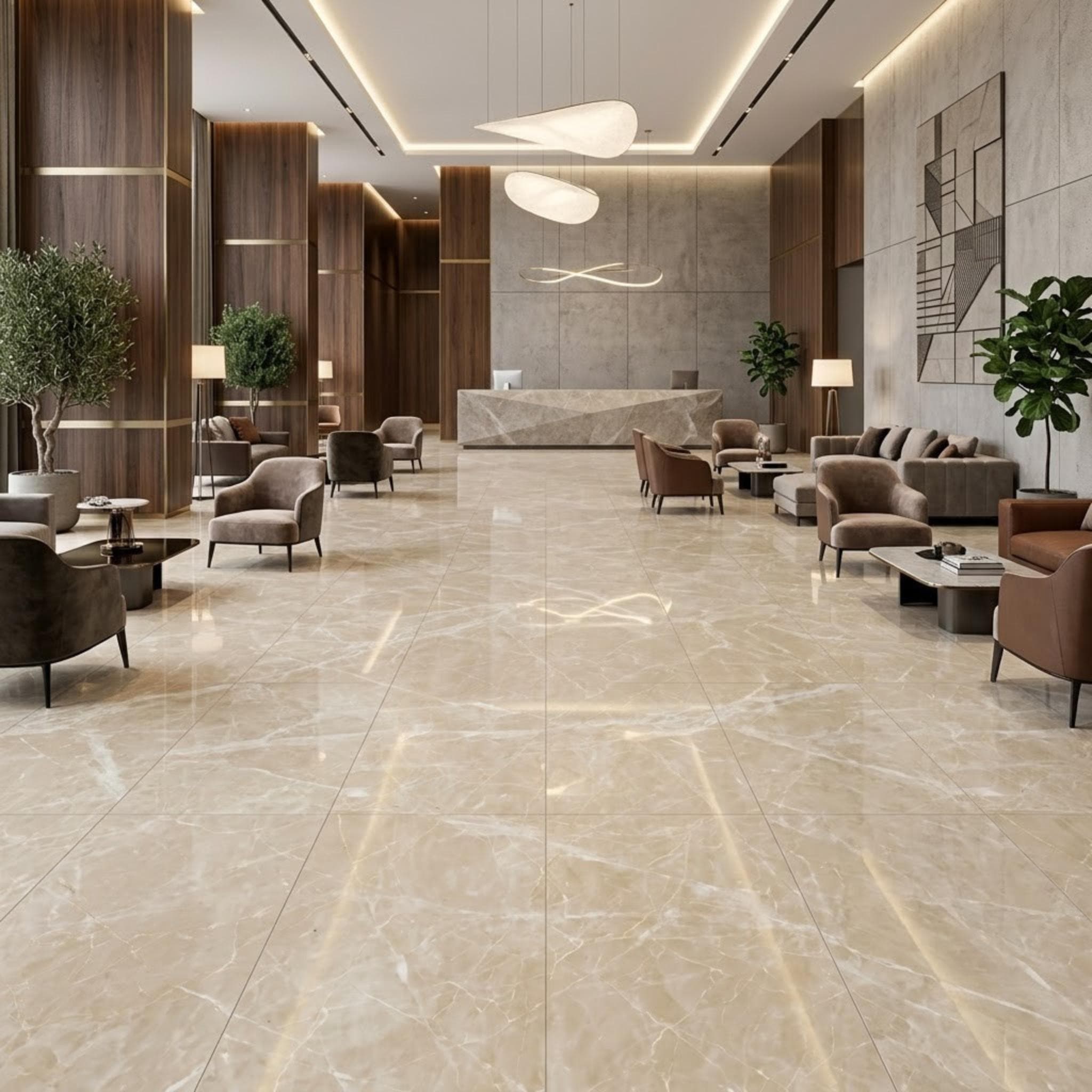 Gạch ốp lát Ấn Độ Tree Vân đá TREE-CITYMOONBEIGE