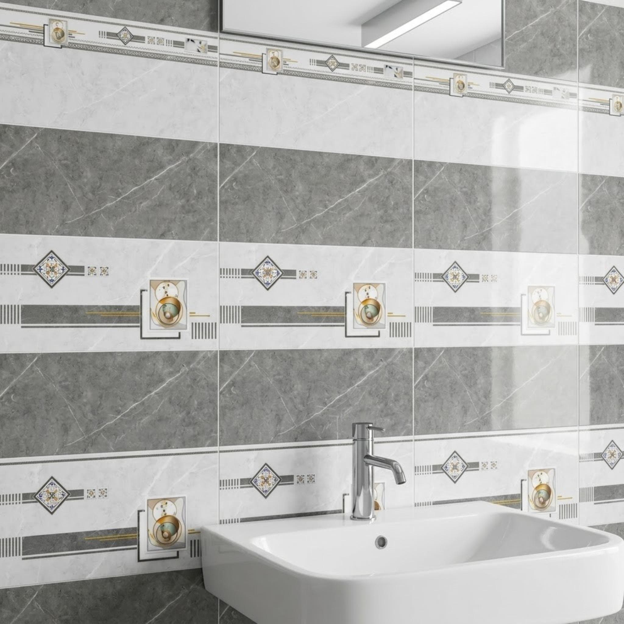 Gạch ốp tường Việt Nam Ý Mỹ Hoa văn / Họa tiết S36055D
