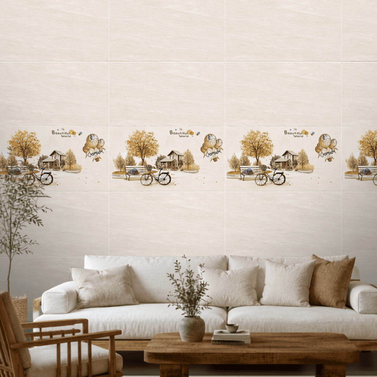 Gạch ốp lát Trung Quốc Hung Phat Hoa văn / Họa tiết, Vân đá TBN3611KT