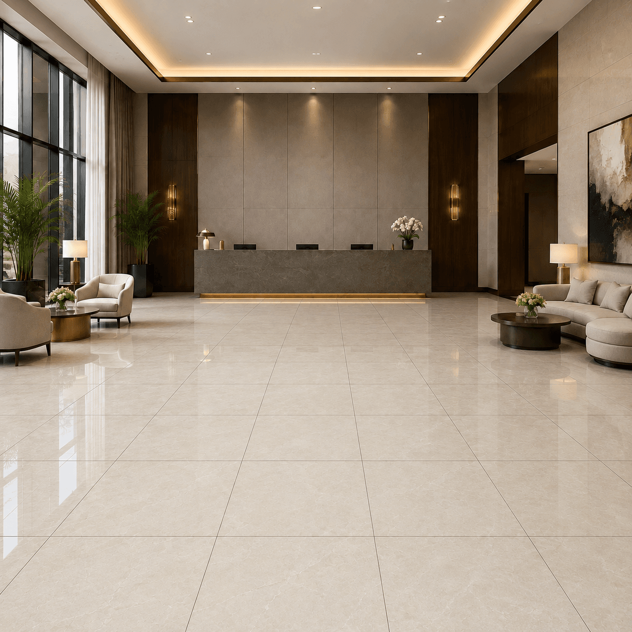 Gạch lát nền Tiến Phát Vân đá HP61019