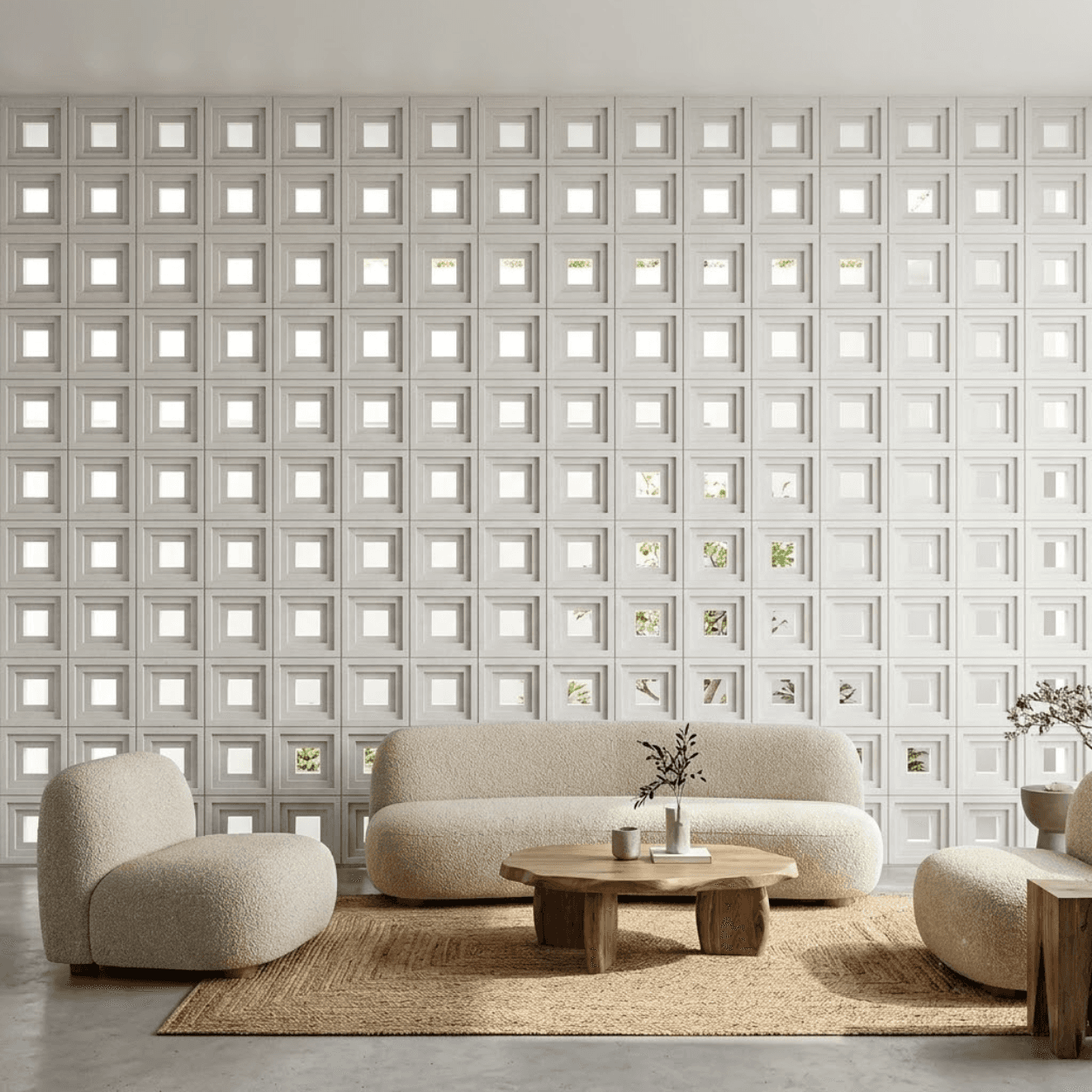 Gạch Bông gió Việt Nam Viettiles Hình học VCB-029-1000