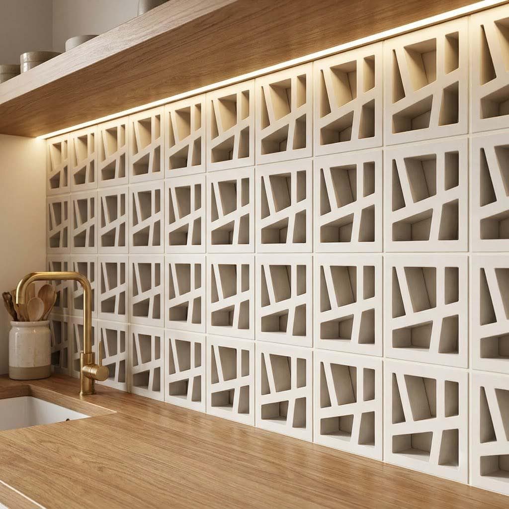Gạch Bông gió Việt Nam Viettiles Hình học VCB-042-1000
