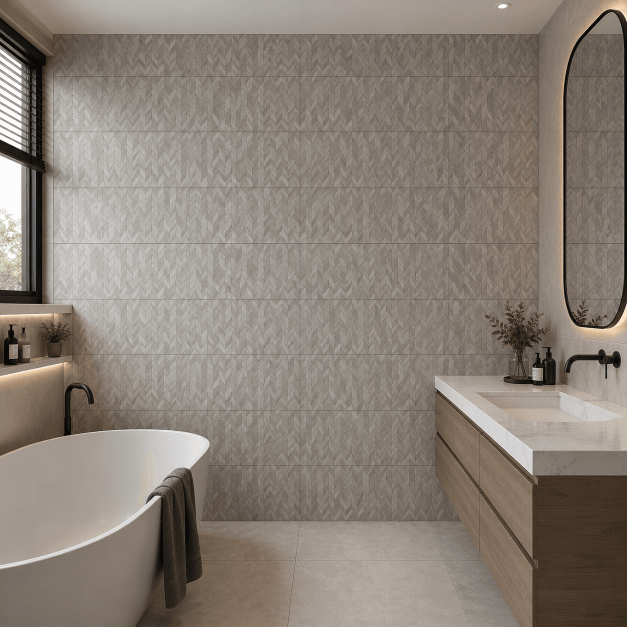 Gạch ốp lát Tây Ban Nha Ape Vân 3D DERBYGREYRECT