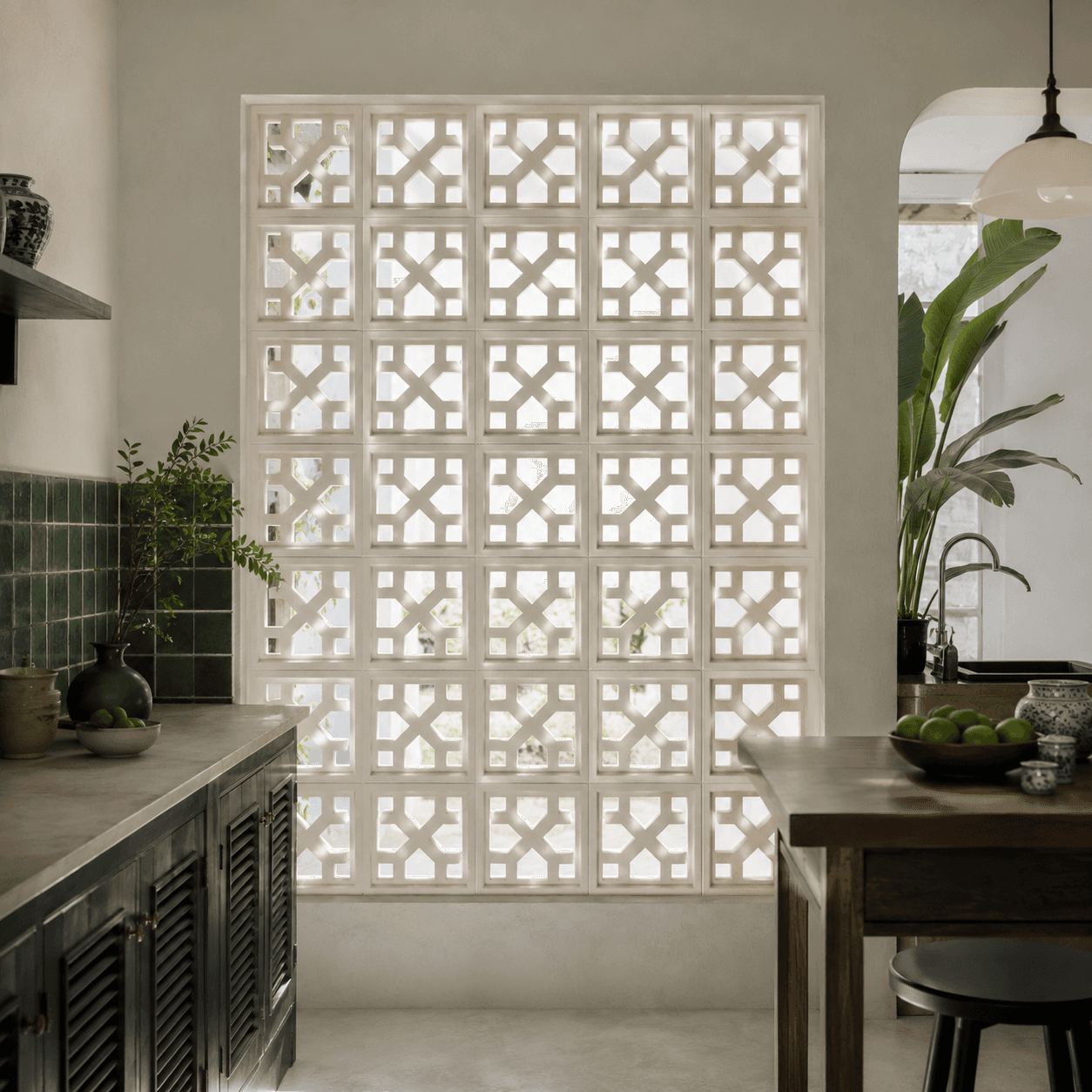 Gạch Bông gió Việt Nam Viettiles Hình học VCB-003-1000