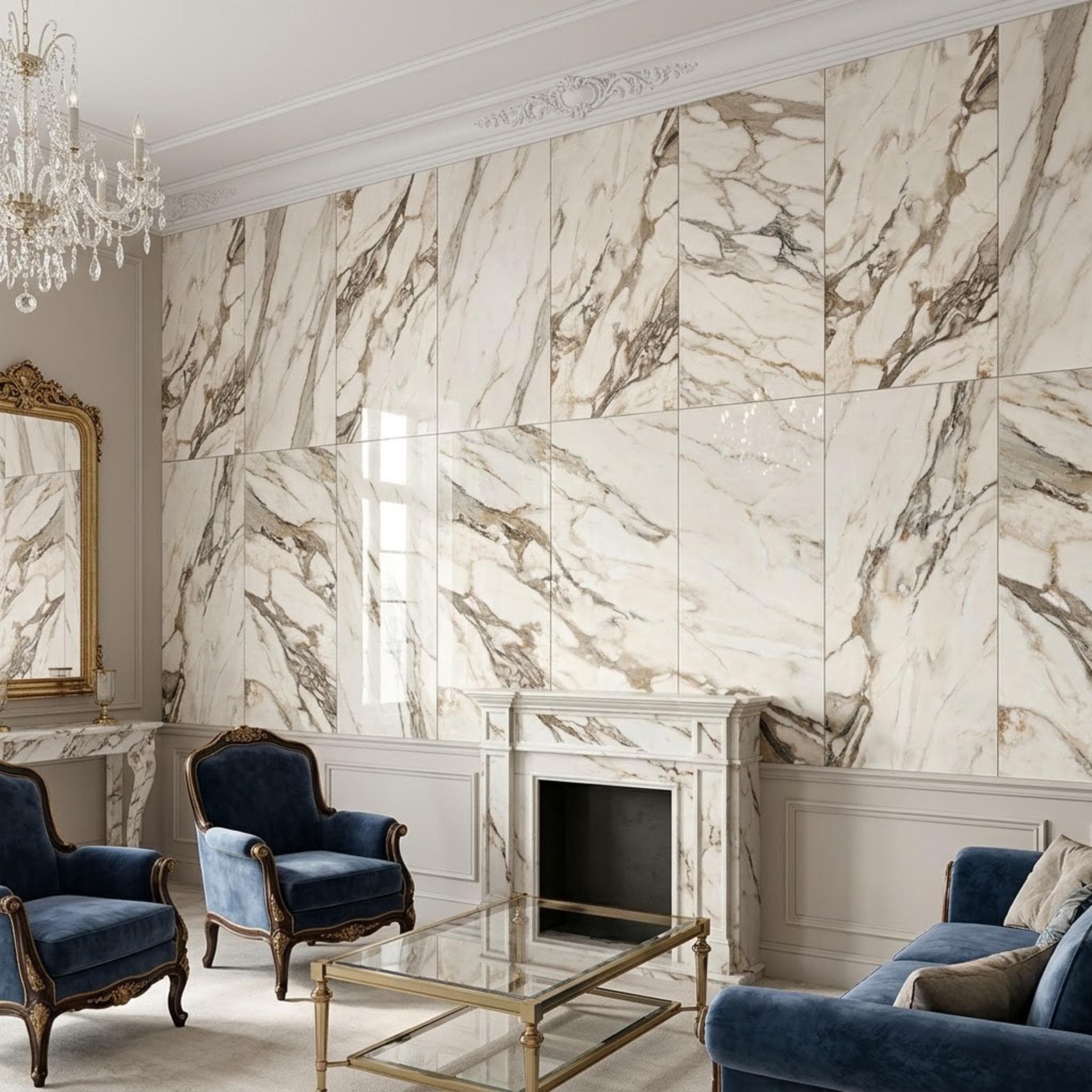 Gạch ốp lát Ấn Độ Superstone Marble 816CABRGR