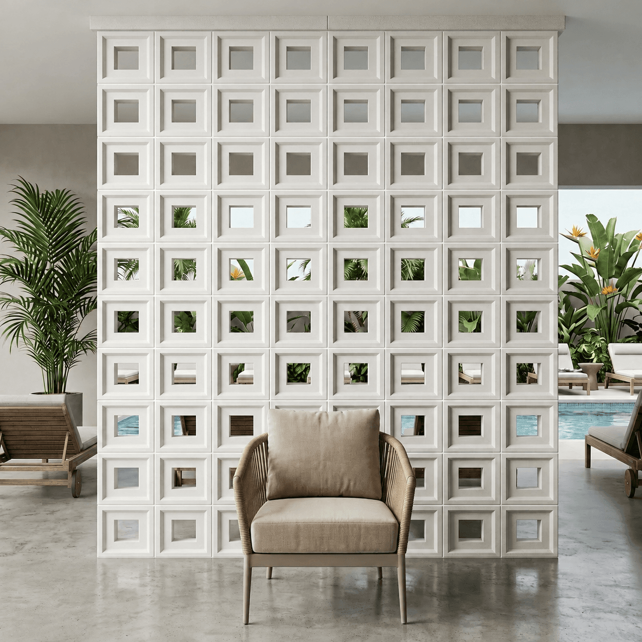 Gạch Bông gió Vân 3D T002