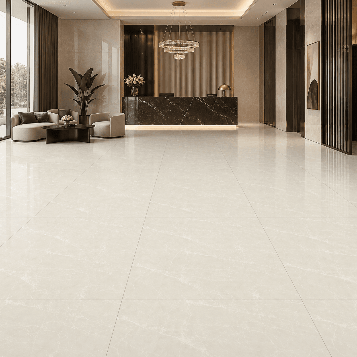 Gạch ốp lát Ấn Độ Superstone Marble 48AMBIMA