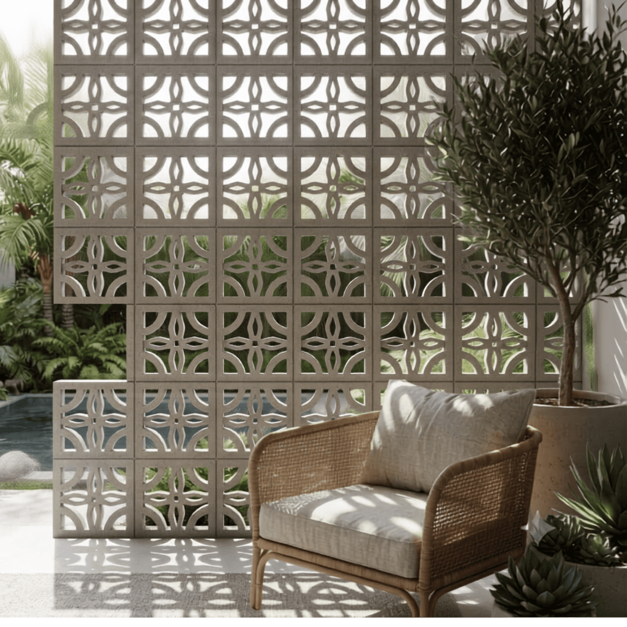 Gạch Bông gió Việt Nam Viettiles Hình học VCB-033-1000