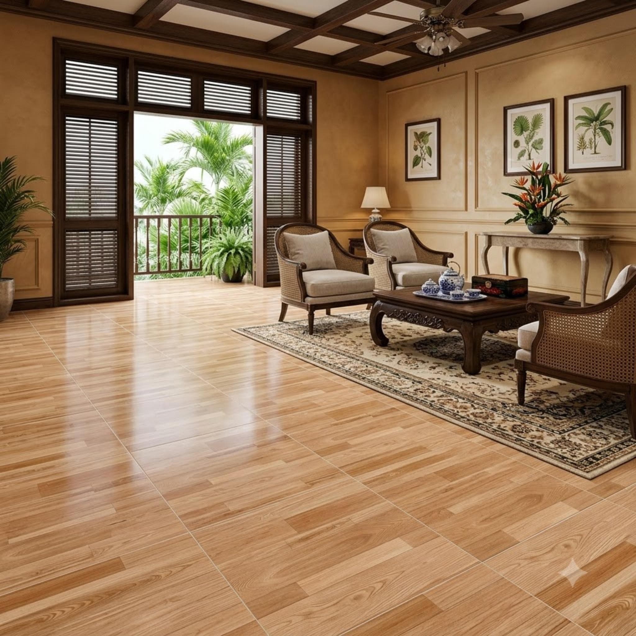 Gạch lát nền Việt Nam Green Home Giả gỗ GFC006