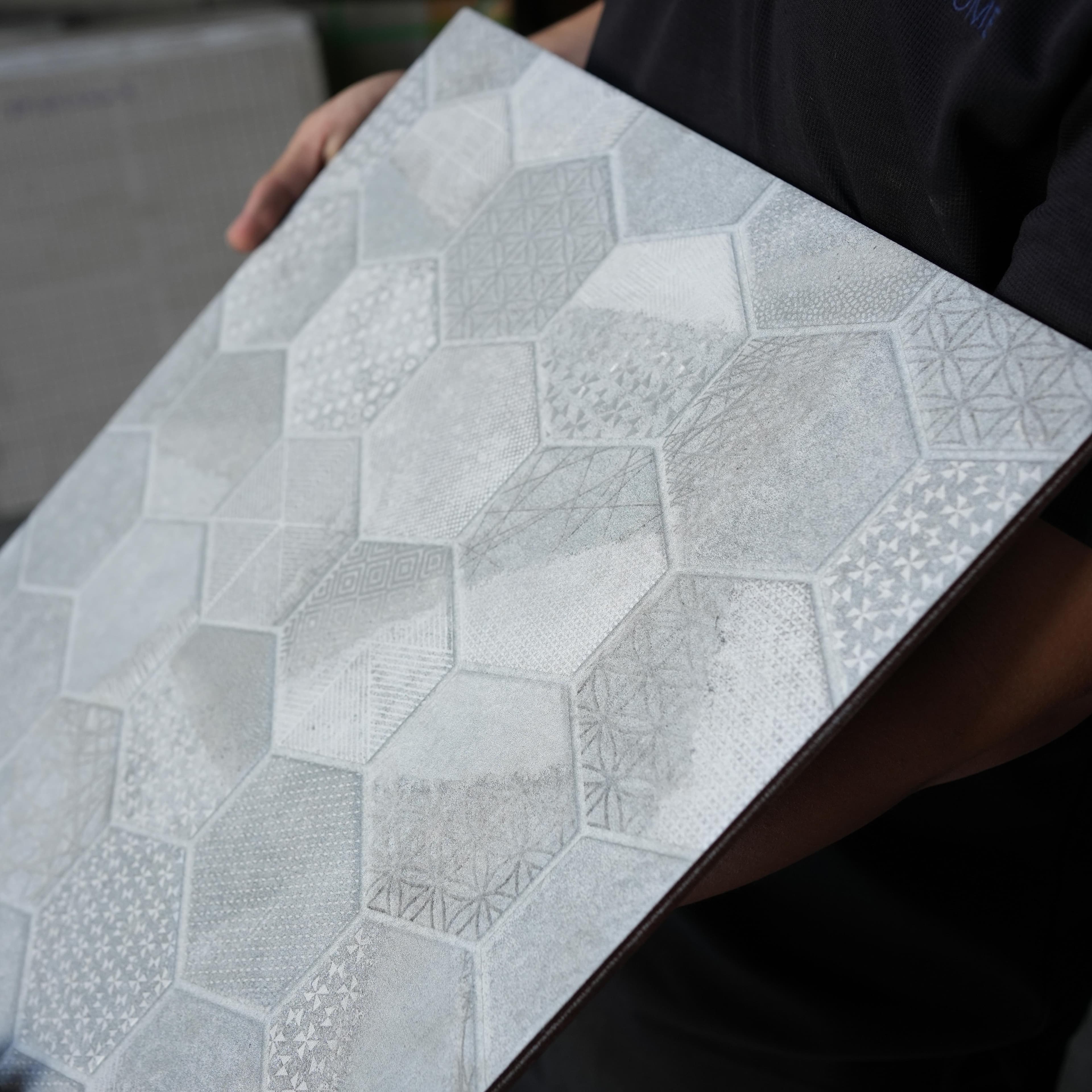 Gạch ốp lát Duragres 40x40 ESAGONOGREY